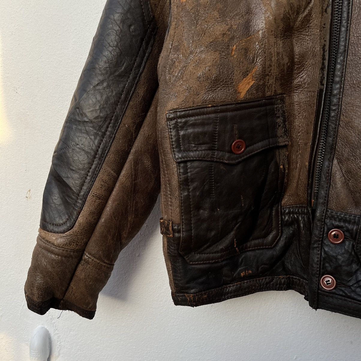 Avirex VINTAGE B 3 AVIREX LTD USA GENUINE SHEEPSKIN LEATHER Size US XS / EU 42 / 0 - 4 Thumbnail