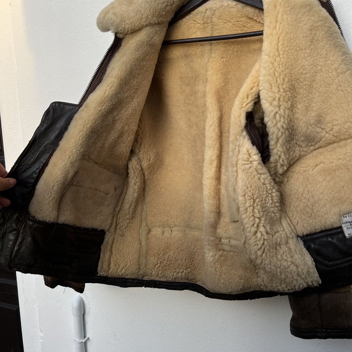 Avirex VINTAGE B 3 AVIREX LTD USA GENUINE SHEEPSKIN LEATHER Size US XS / EU 42 / 0 - 21 Thumbnail