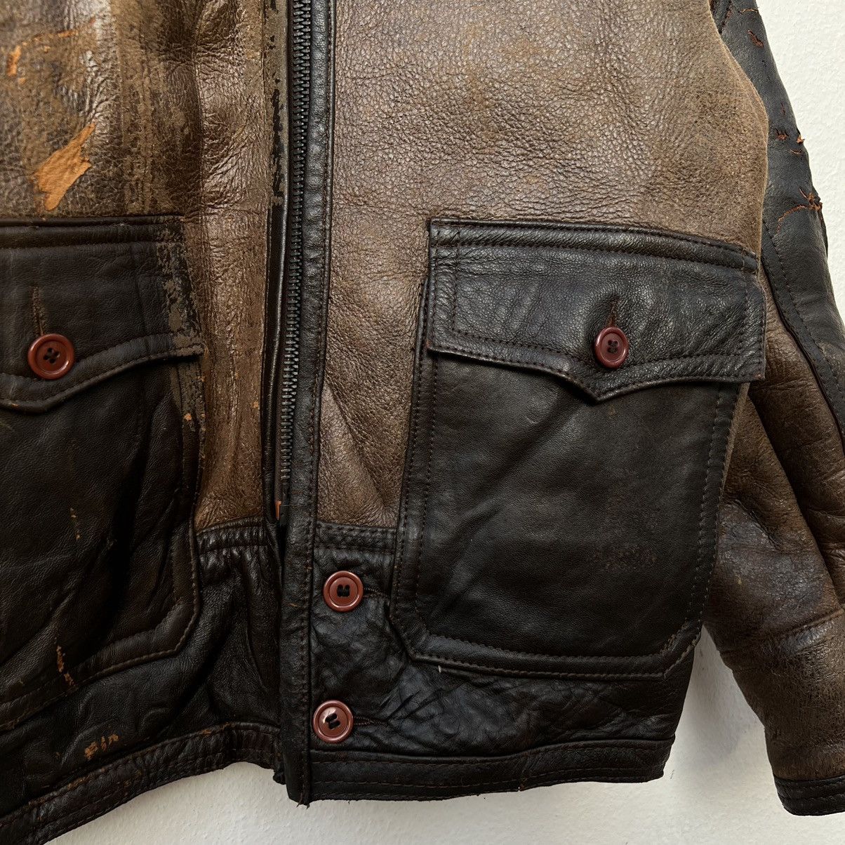 Avirex VINTAGE B 3 AVIREX LTD USA GENUINE SHEEPSKIN LEATHER Size US XS / EU 42 / 0 - 6 Thumbnail