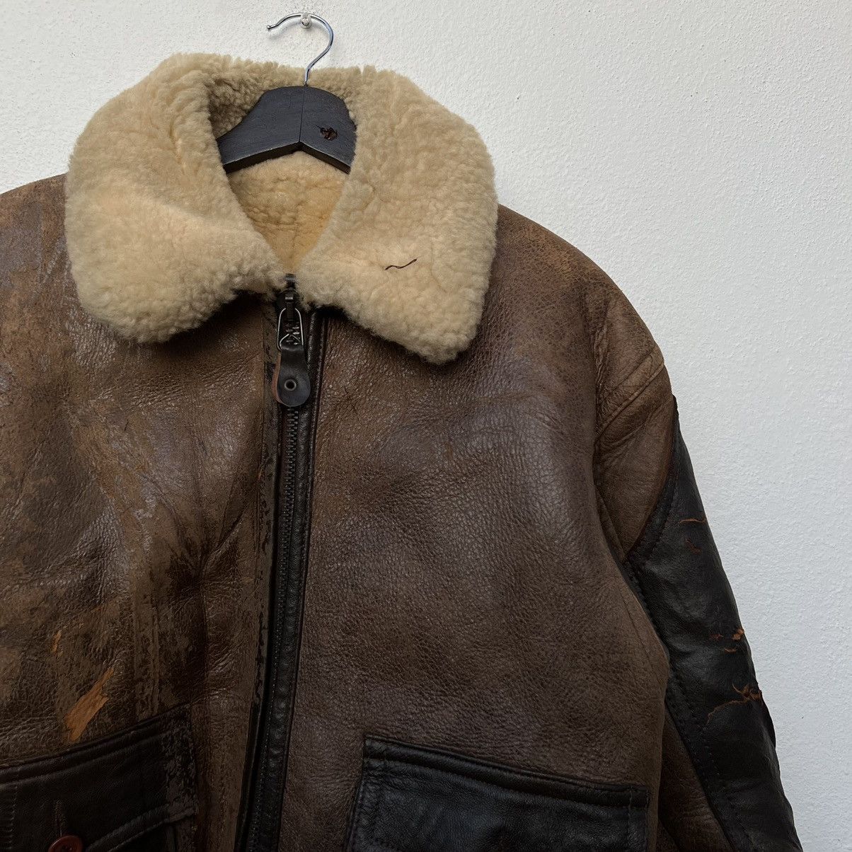 Avirex VINTAGE B 3 AVIREX LTD USA GENUINE SHEEPSKIN LEATHER Size US XS / EU 42 / 0 - 5 Thumbnail