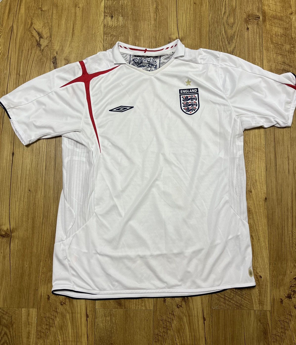 Umbro × Vintage England Home Jersey Football Vintage Size US XL / EU 56 / 4 - 1 Thumbnail
