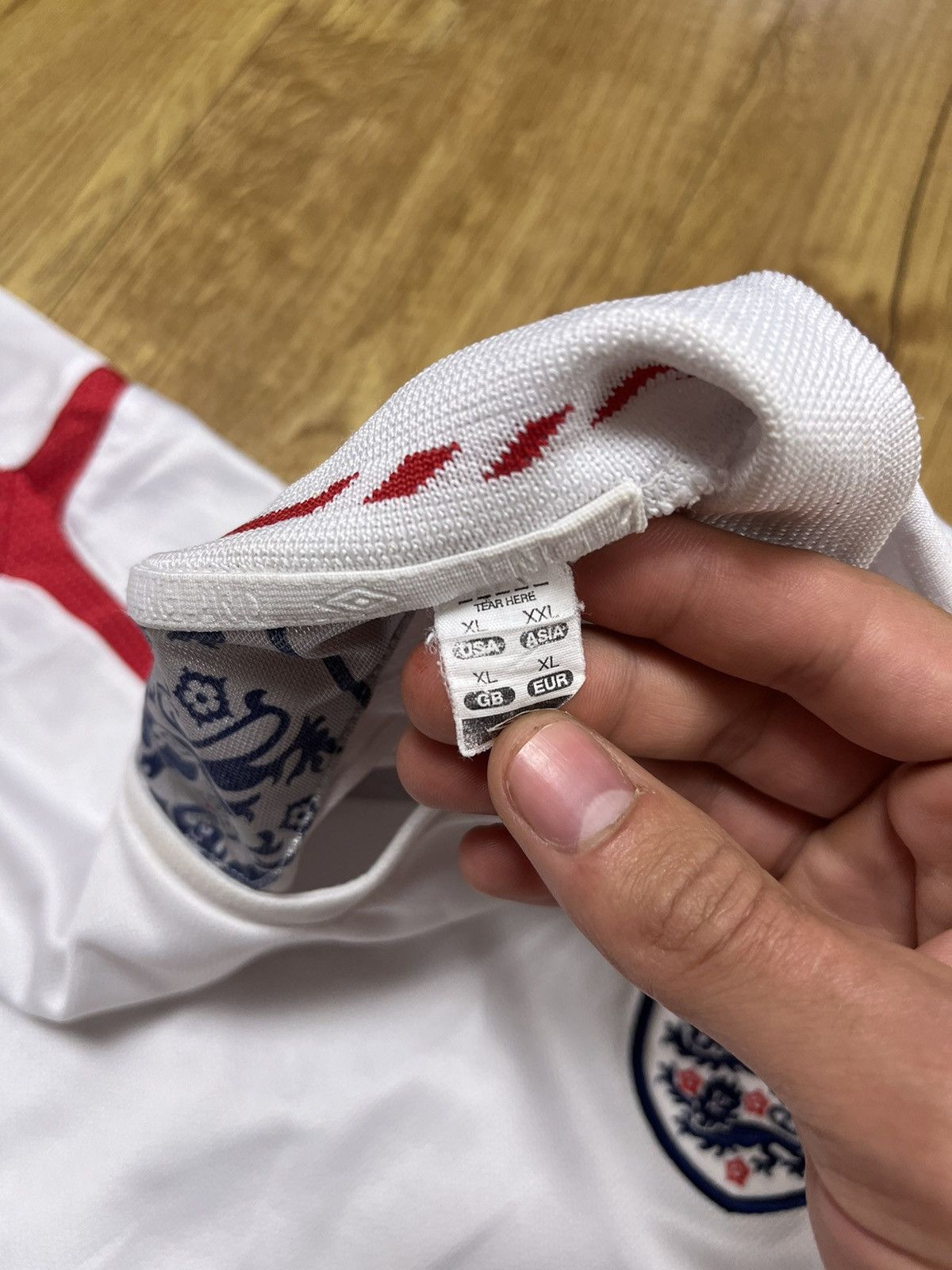 Umbro × Vintage England Home Jersey Football Vintage Size US XL / EU 56 / 4 - 4 Thumbnail