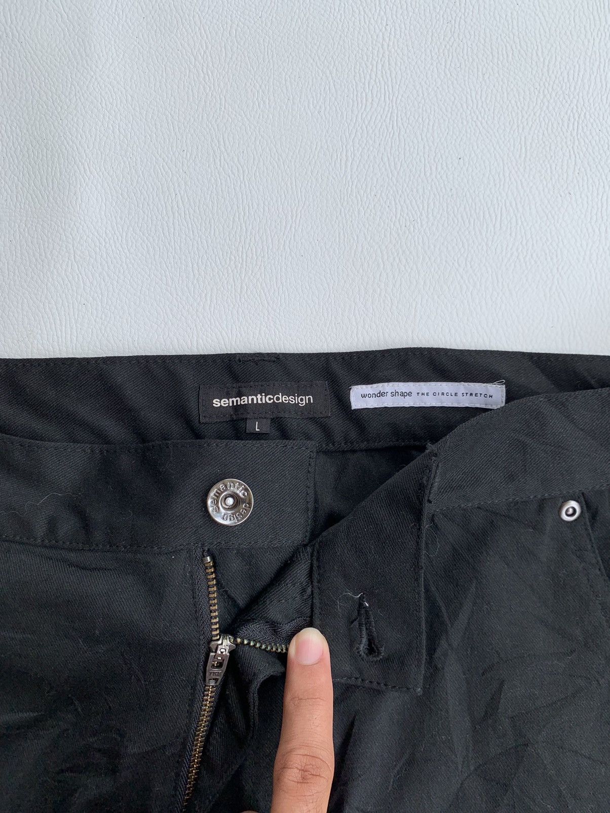 In The Attic × Japanese Brand × semanticdesign 2000s Semantic Design Buckle Back Pants Size US 32 / EU 48 - 3 Thumbnail