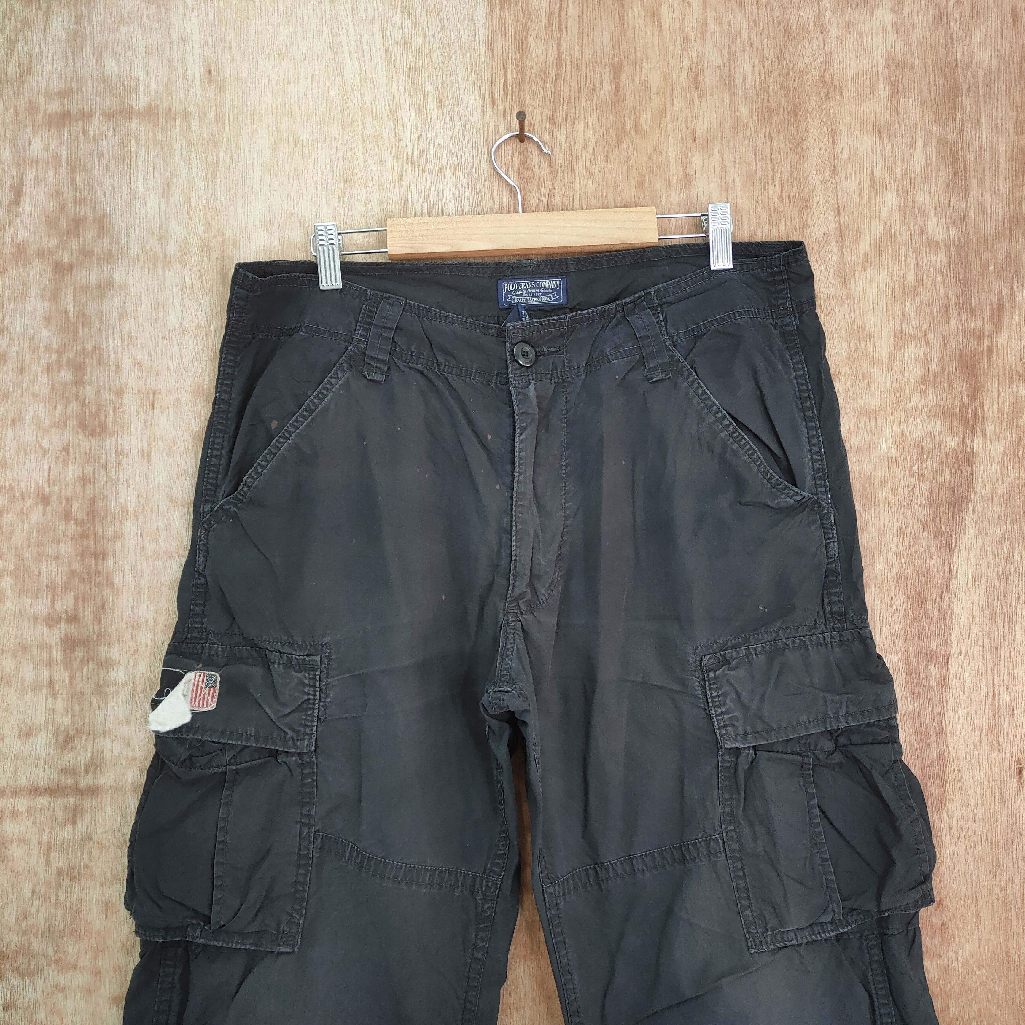 Polo Ralph Lauren VINTAGE POLO RALPH LAUREN FADED CARGO PANTS Size US 33 - 2 Thumbnail