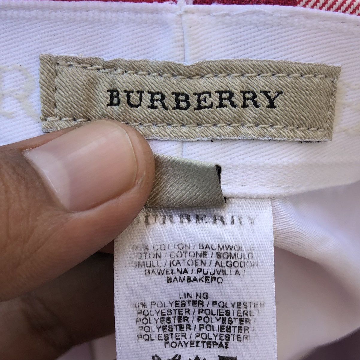 Burberry 🔥Burberry Red Novacheck Full Cap Size ONE SIZE - 13 Thumbnail