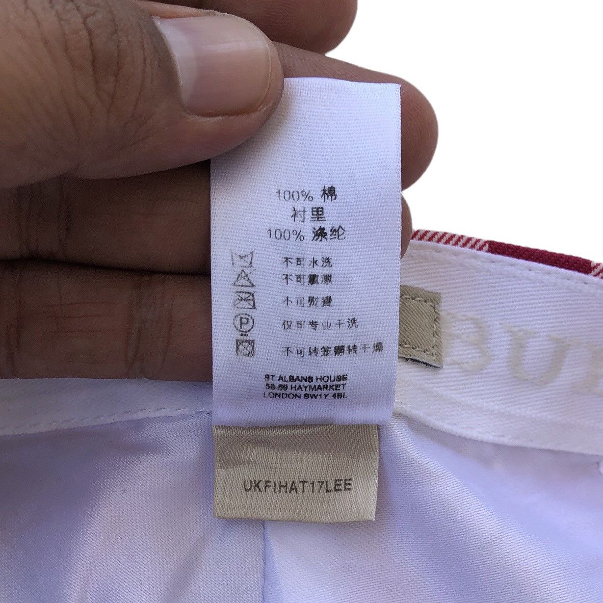 Burberry 🔥Burberry Red Novacheck Full Cap Size ONE SIZE - 12 Thumbnail