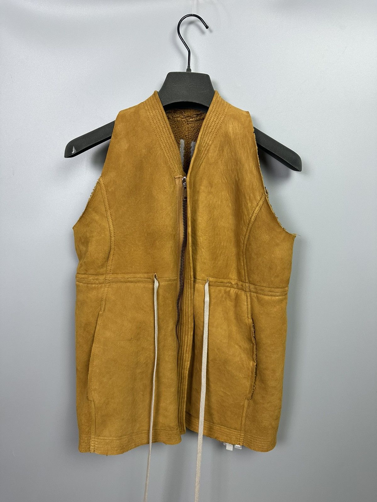 Rick Owens FW17 ‘GLITTER’ Lamb Shearling Vest Size US XS / EU 42 / 0 - 3 Thumbnail