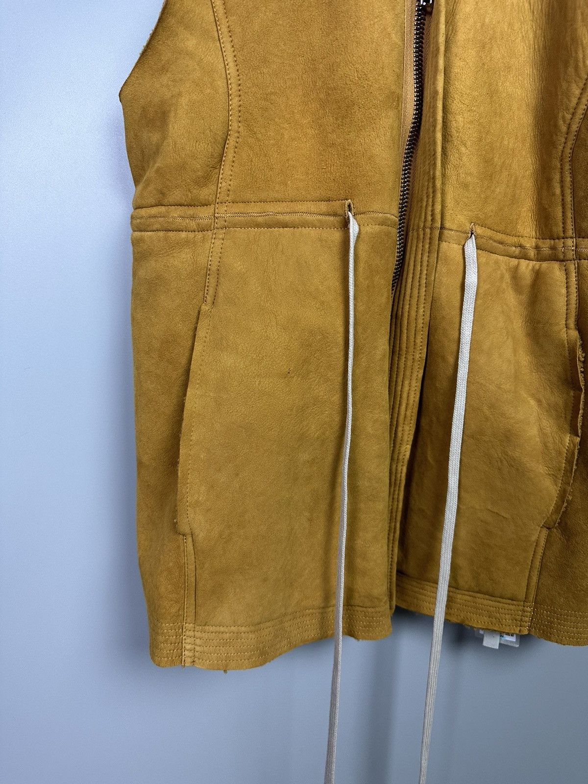 Rick Owens FW17 ‘GLITTER’ Lamb Shearling Vest Size US XS / EU 42 / 0 - 5 Thumbnail