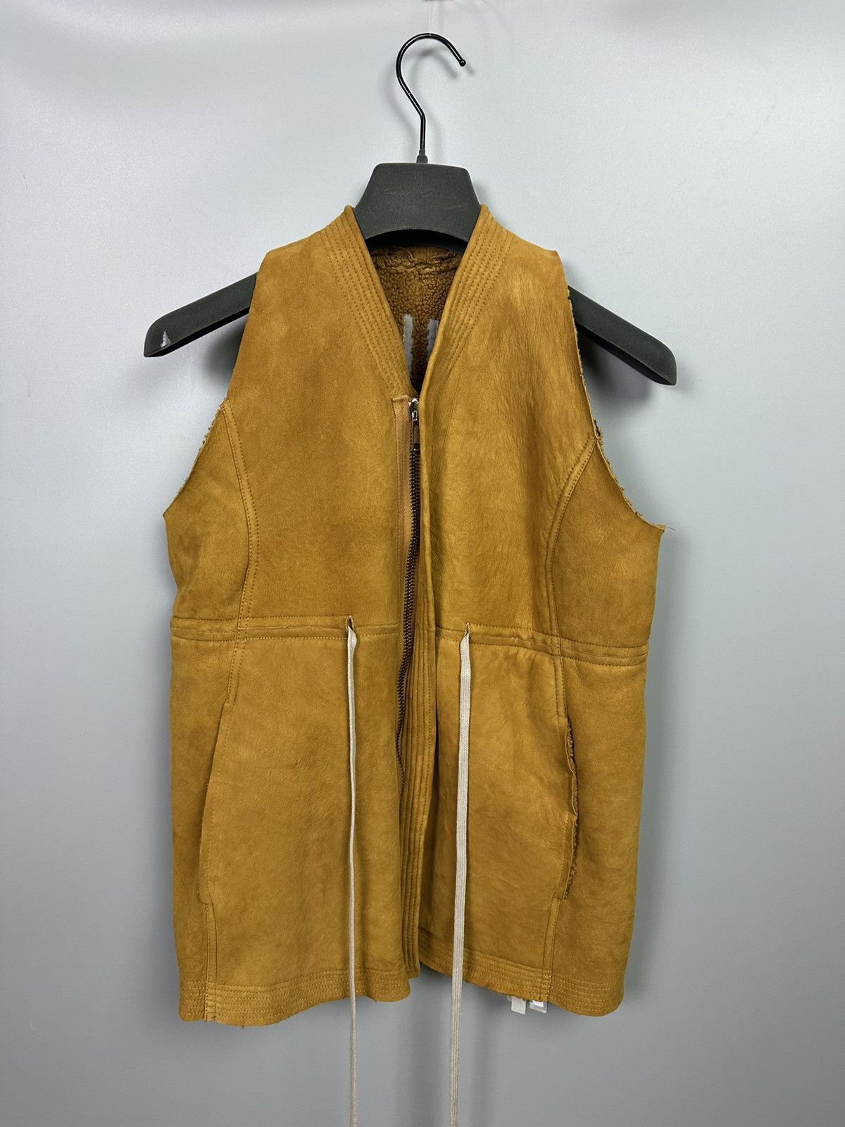 Rick Owens FW17 ‘GLITTER’ Lamb Shearling Vest Size US XS / EU 42 / 0 - 6 Thumbnail