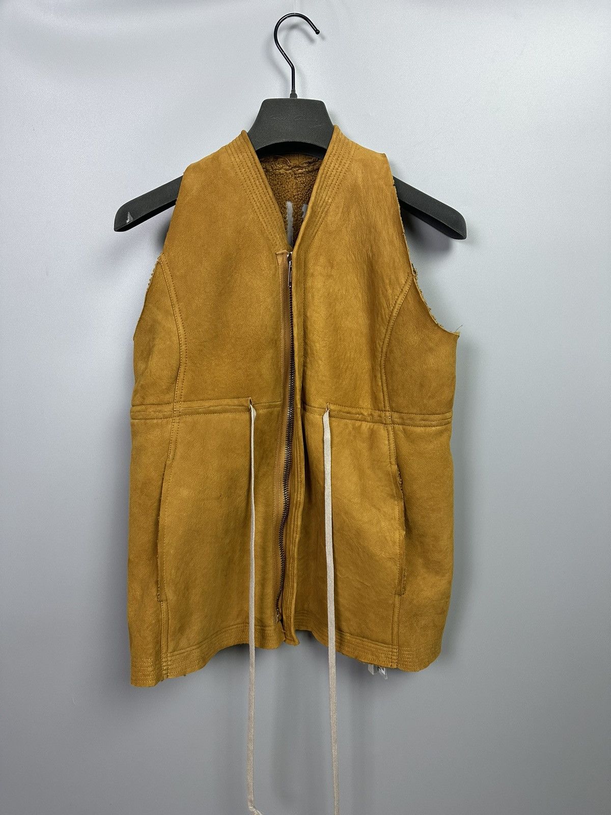 Rick Owens FW17 ‘GLITTER’ Lamb Shearling Vest Size US XS / EU 42 / 0 - 2 Thumbnail