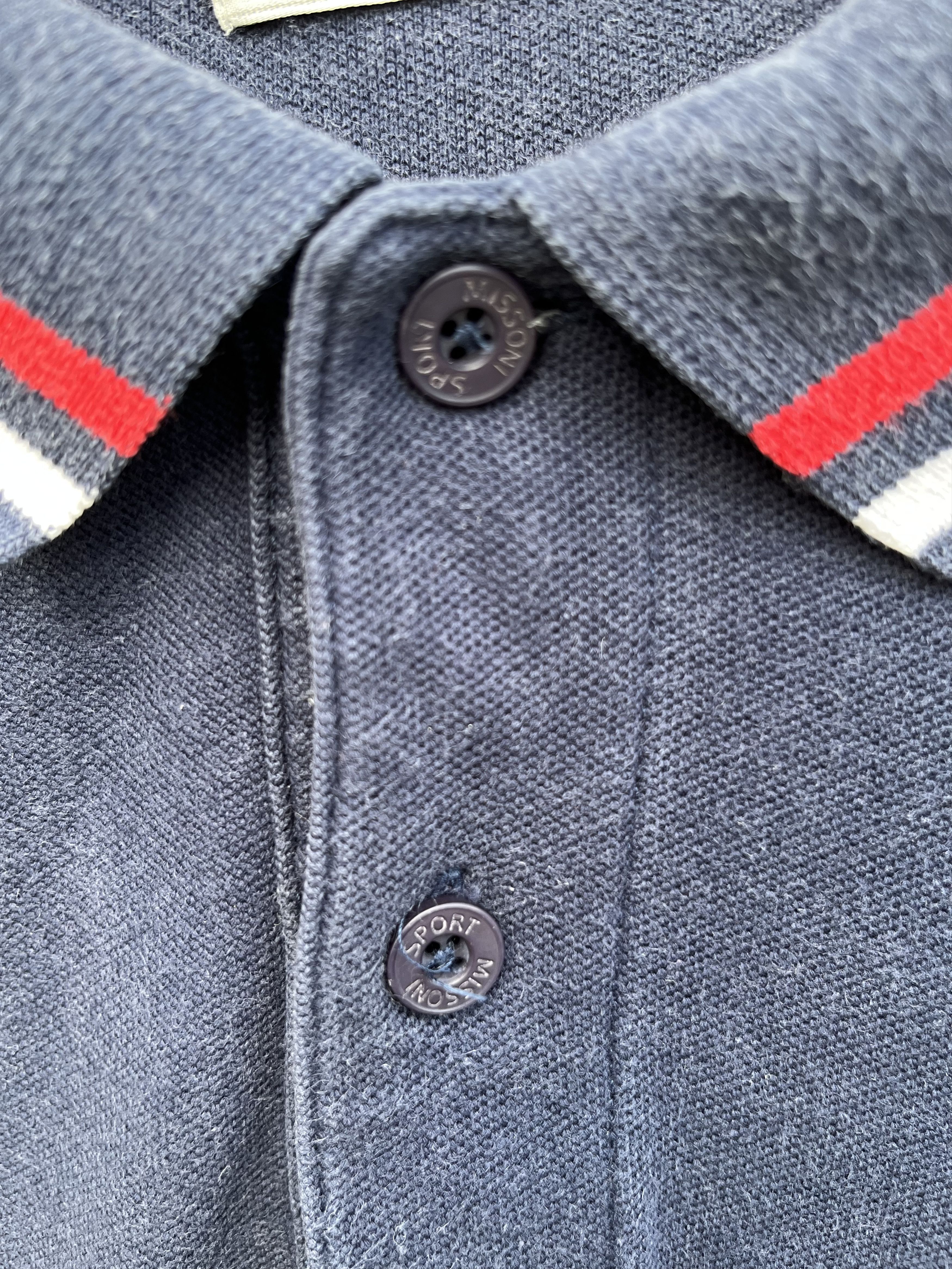Designer × Missoni × Vintage Vintage Missoni Sports Polo T-Shirt Size US XL / EU 56 / 4 - 4 Thumbnail