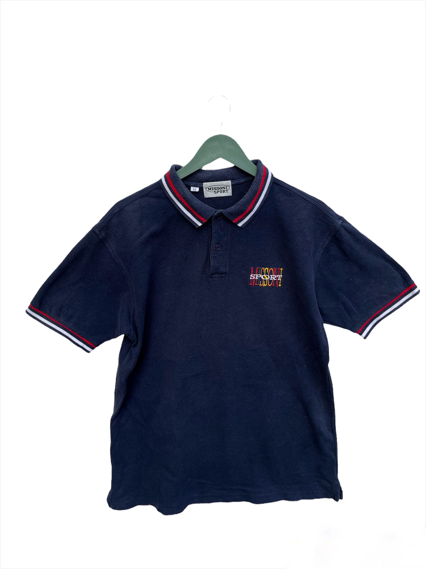 Designer × Missoni × Vintage Vintage Missoni Sports Polo T-Shirt Size US XL / EU 56 / 4 - 1 Thumbnail