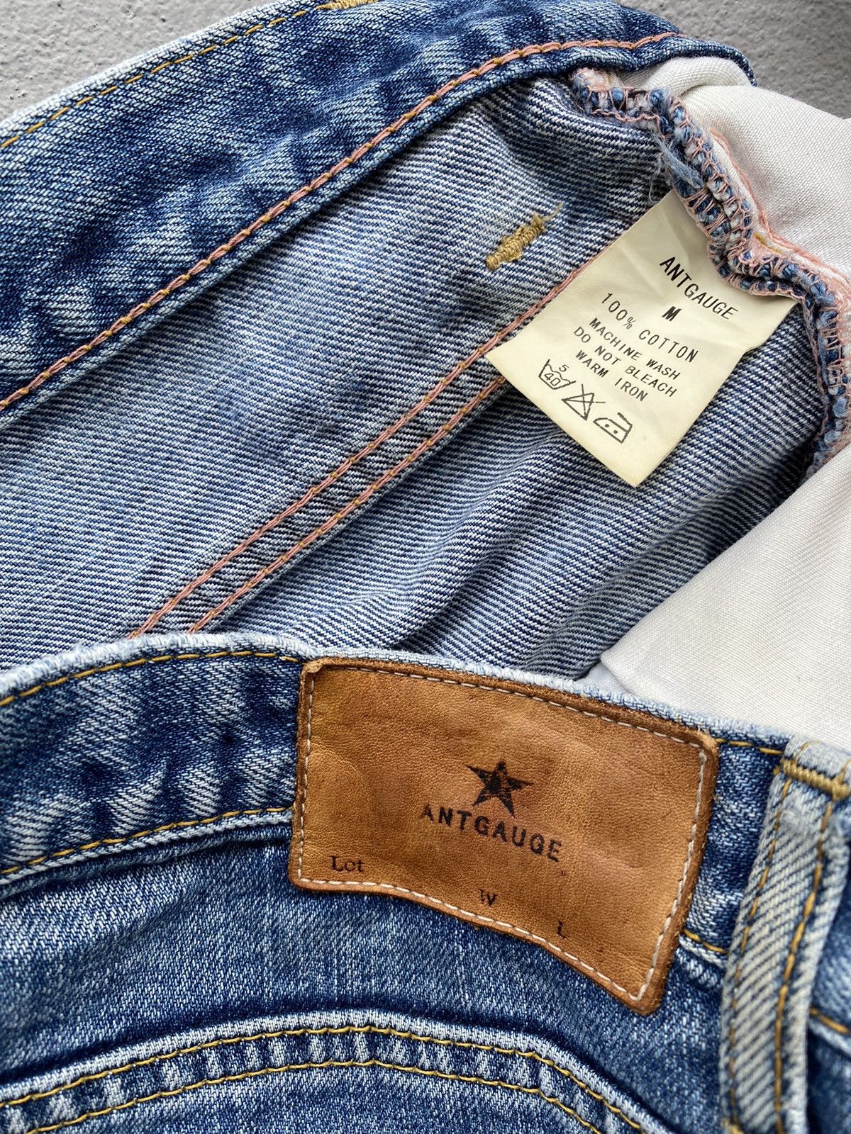 If Six Was Nine Japanese Denim “Antgauge” Reconstructed Season Blue Jeans Size US 30 / EU 46 - 18 Thumbnail