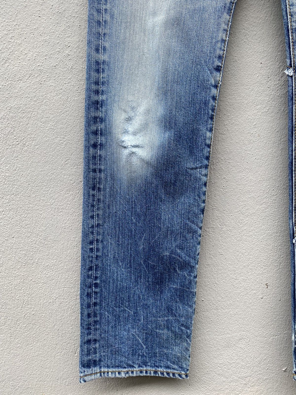 If Six Was Nine Japanese Denim “Antgauge” Reconstructed Season Blue Jeans Size US 30 / EU 46 - 7 Thumbnail