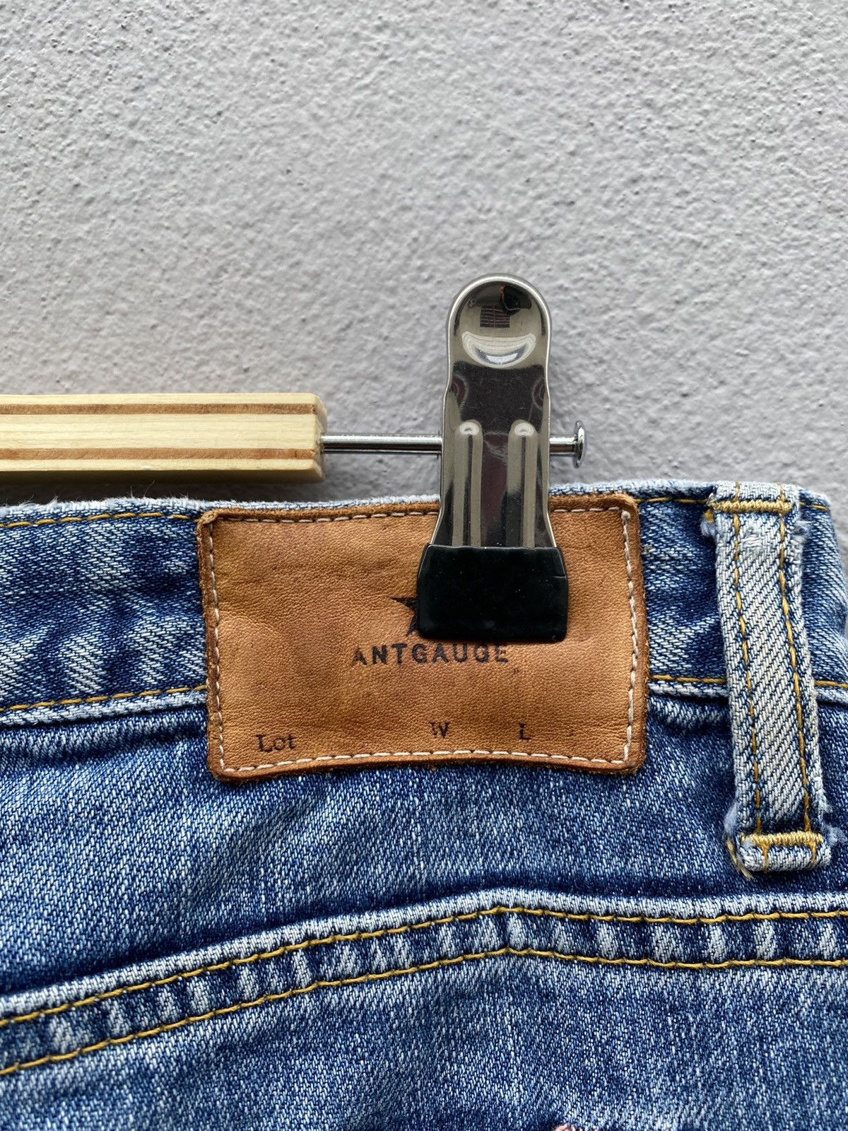 If Six Was Nine Japanese Denim “Antgauge” Reconstructed Season Blue Jeans Size US 30 / EU 46 - 16 Thumbnail