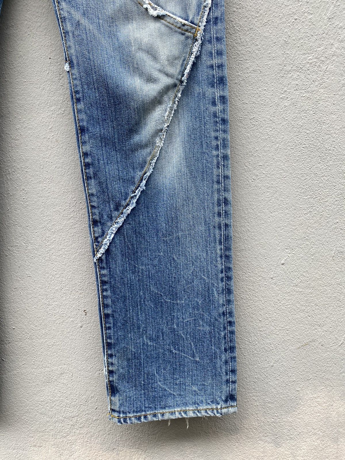 If Six Was Nine Japanese Denim “Antgauge” Reconstructed Season Blue Jeans Size US 30 / EU 46 - 6 Thumbnail