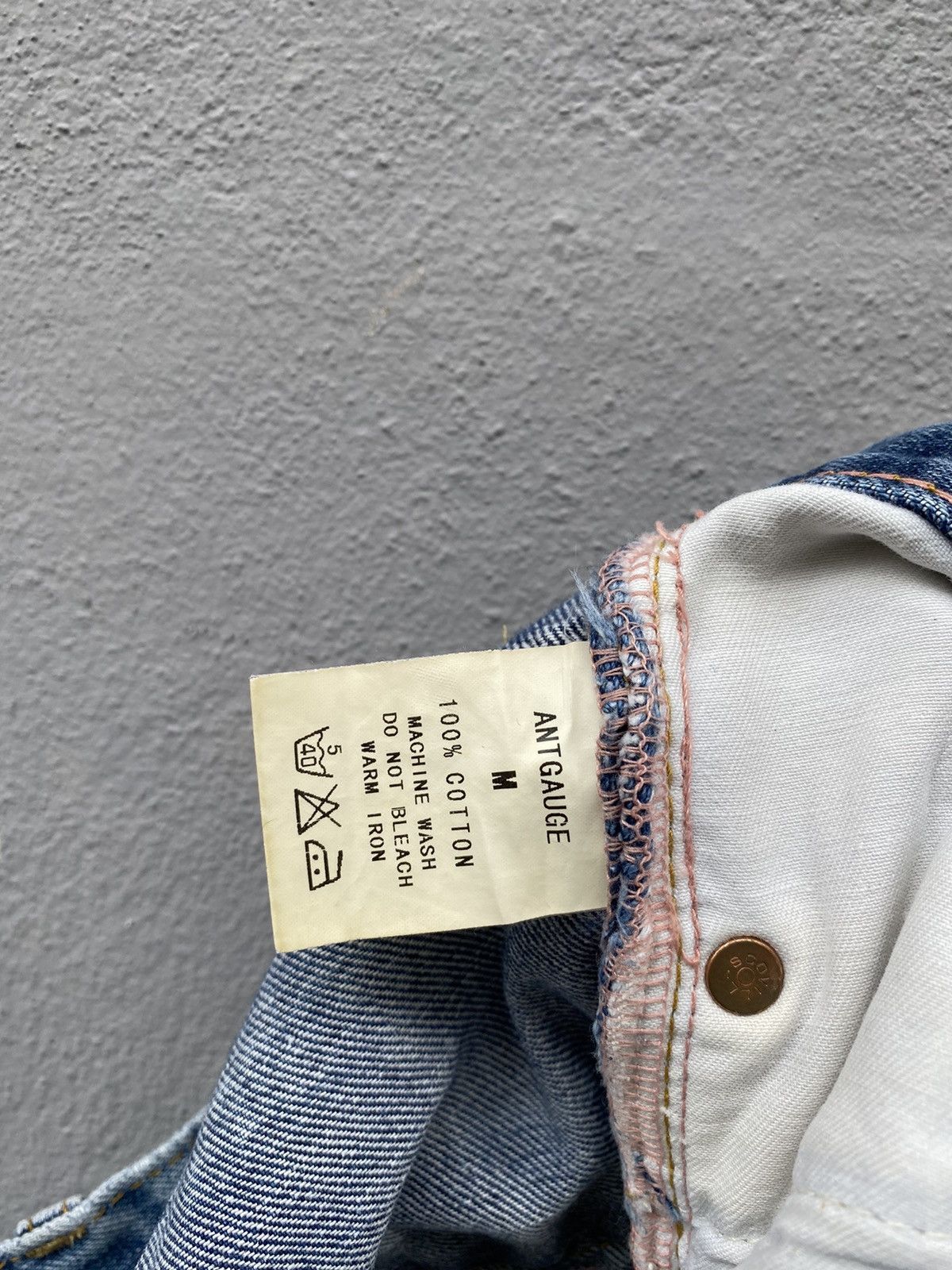 If Six Was Nine Japanese Denim “Antgauge” Reconstructed Season Blue Jeans Size US 30 / EU 46 - 20 Thumbnail