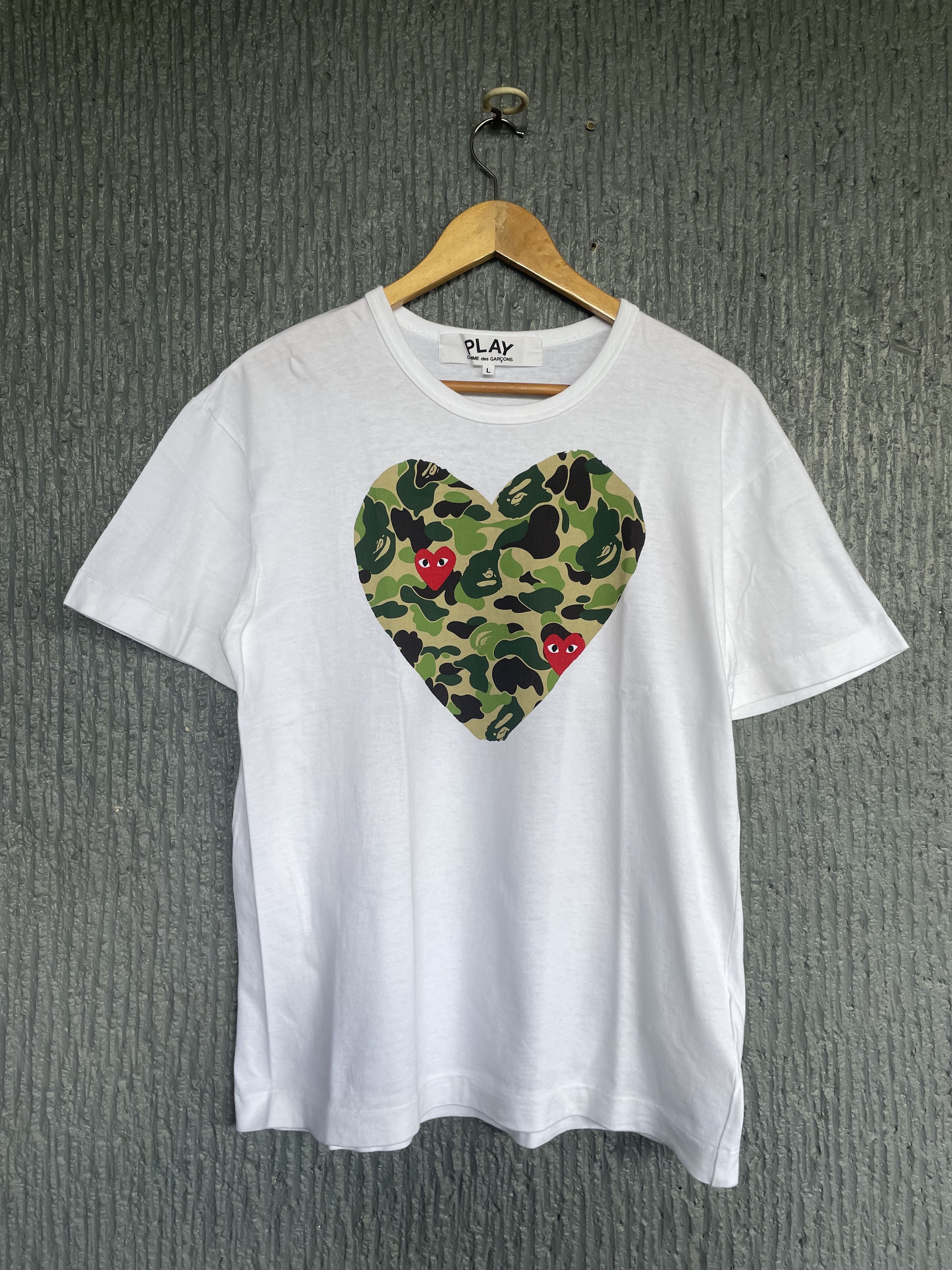 cdg bape shirt