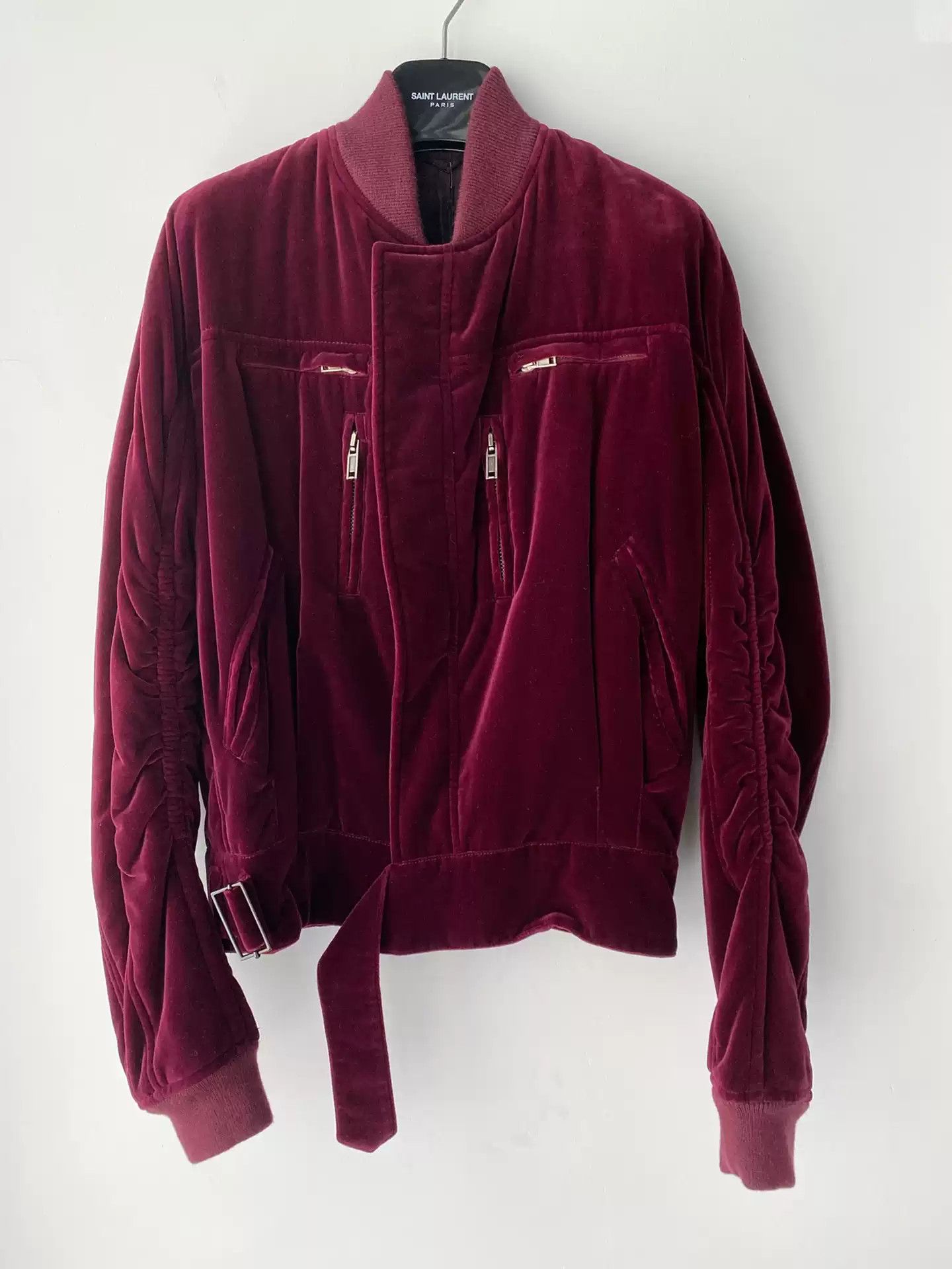 Haider Ackermann Haider Ackermann Original New Red Velvet Jacket Size Xs Size US XS / EU 42 / 0 - 1 Thumbnail