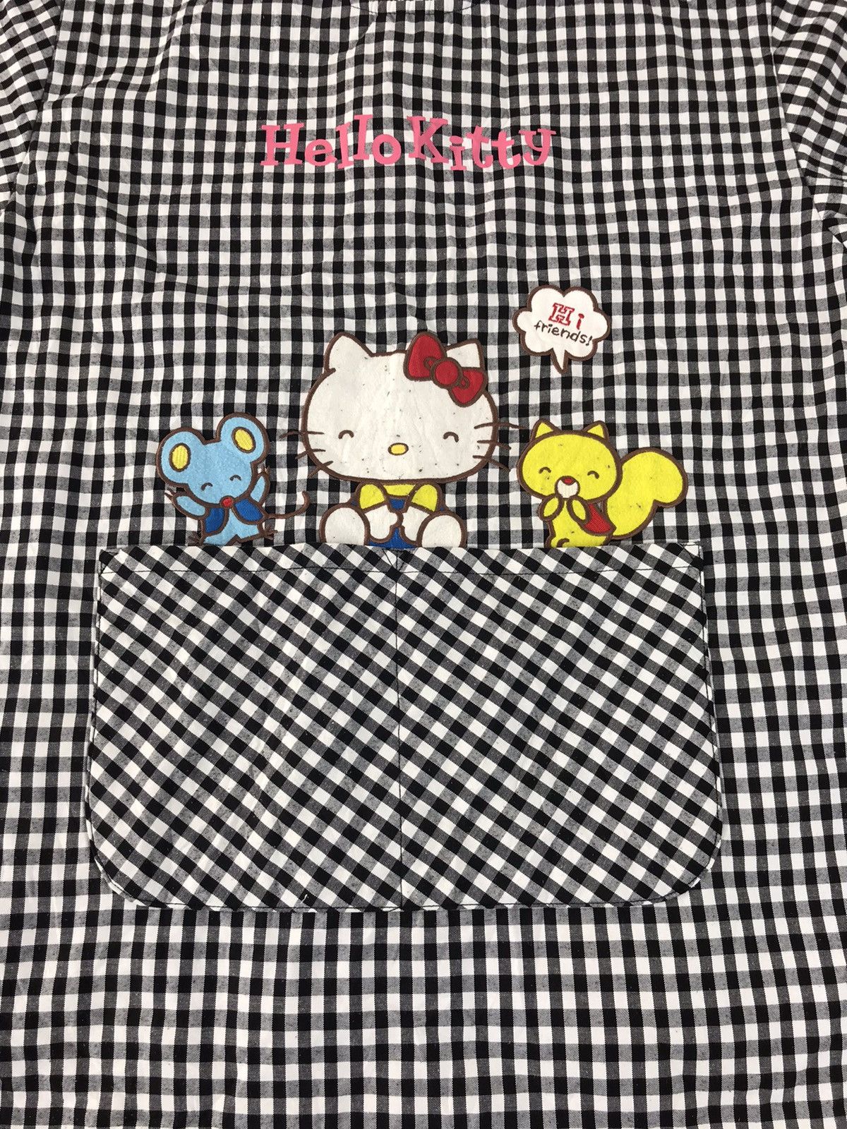 Japanese Brand × Vintage Hello Kitty Checked Sweatshirt Inspired Fashion Designer Size XL / US 12-14 / IT 48-50 - 3 Thumbnail