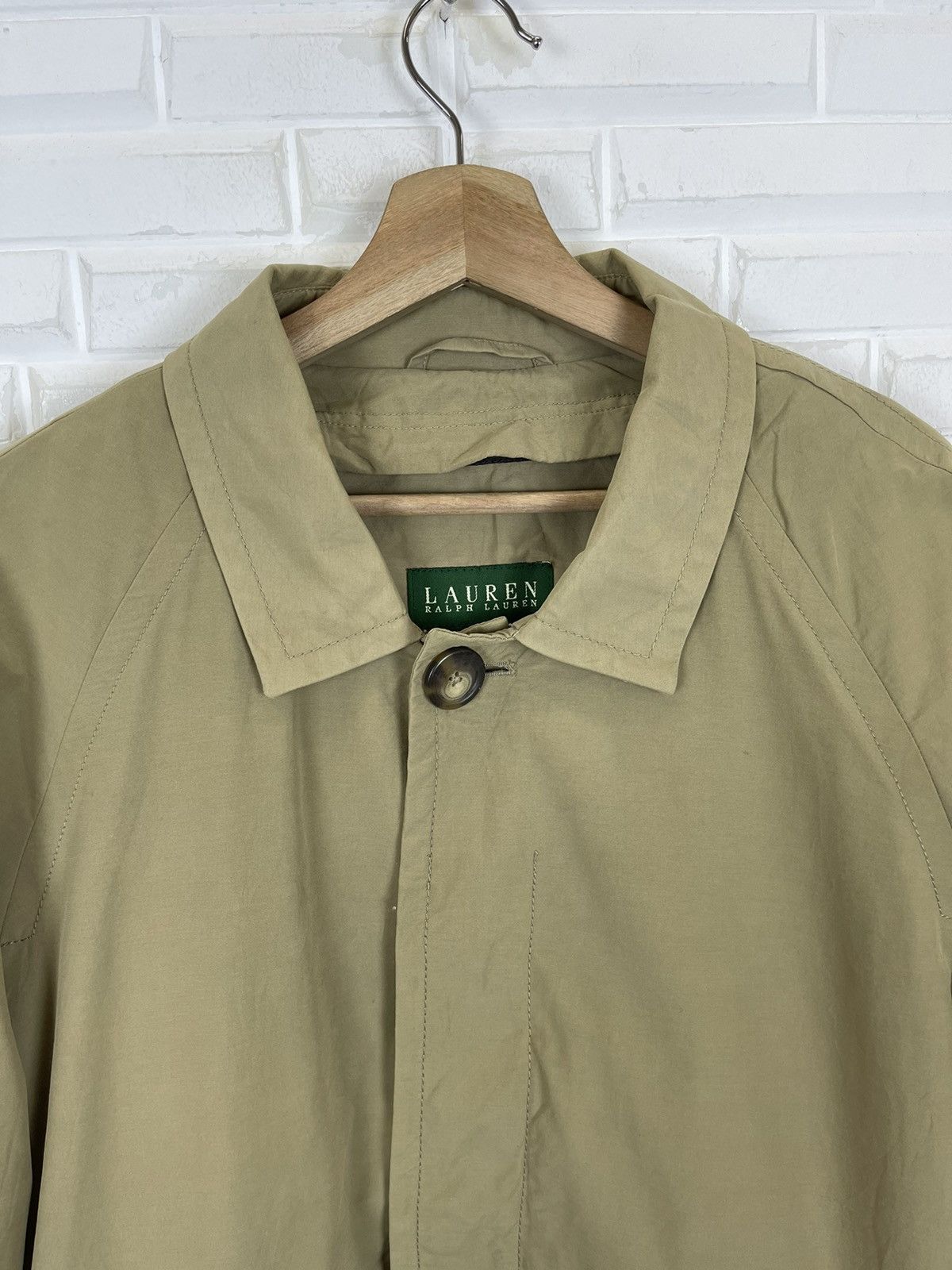 Lauren Ralph Lauren × Ralph Lauren Trench Coat LAUREN by Ralph Lauren 90’s Size US L / EU 52-54 / 3 - 3 Thumbnail