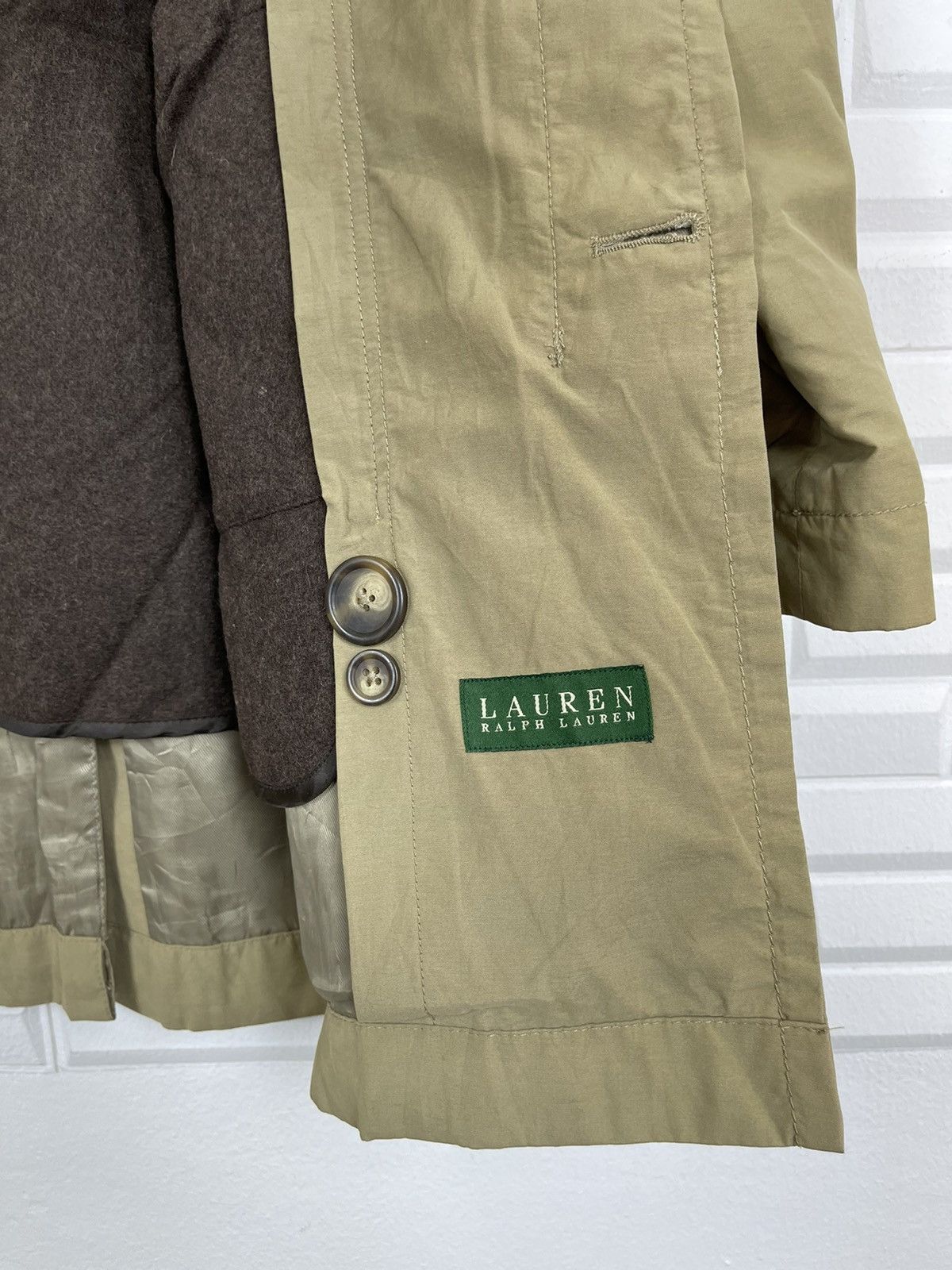 Lauren Ralph Lauren × Ralph Lauren Trench Coat LAUREN by Ralph Lauren 90’s Size US L / EU 52-54 / 3 - 6 Thumbnail