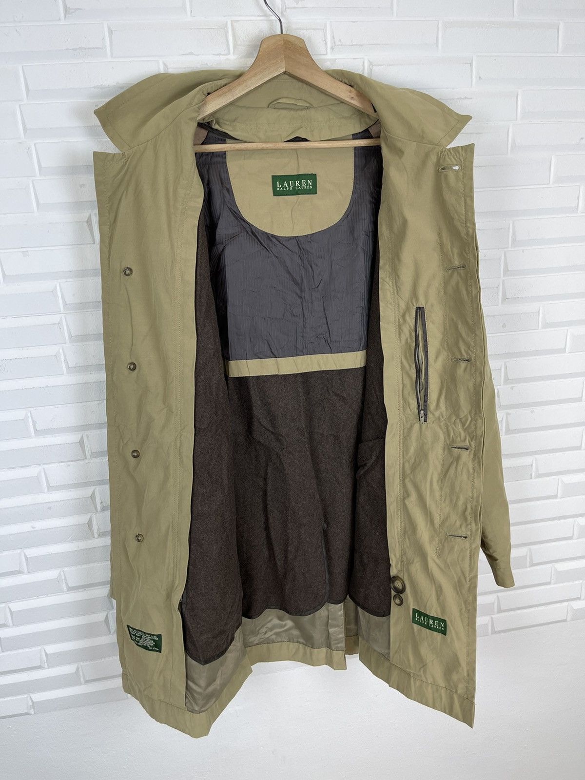 Lauren Ralph Lauren × Ralph Lauren Trench Coat LAUREN by Ralph Lauren 90’s Size US L / EU 52-54 / 3 - 5 Thumbnail