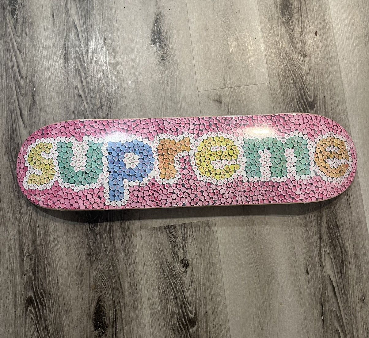 Supreme Candy Hearts Skateboard | Grailed