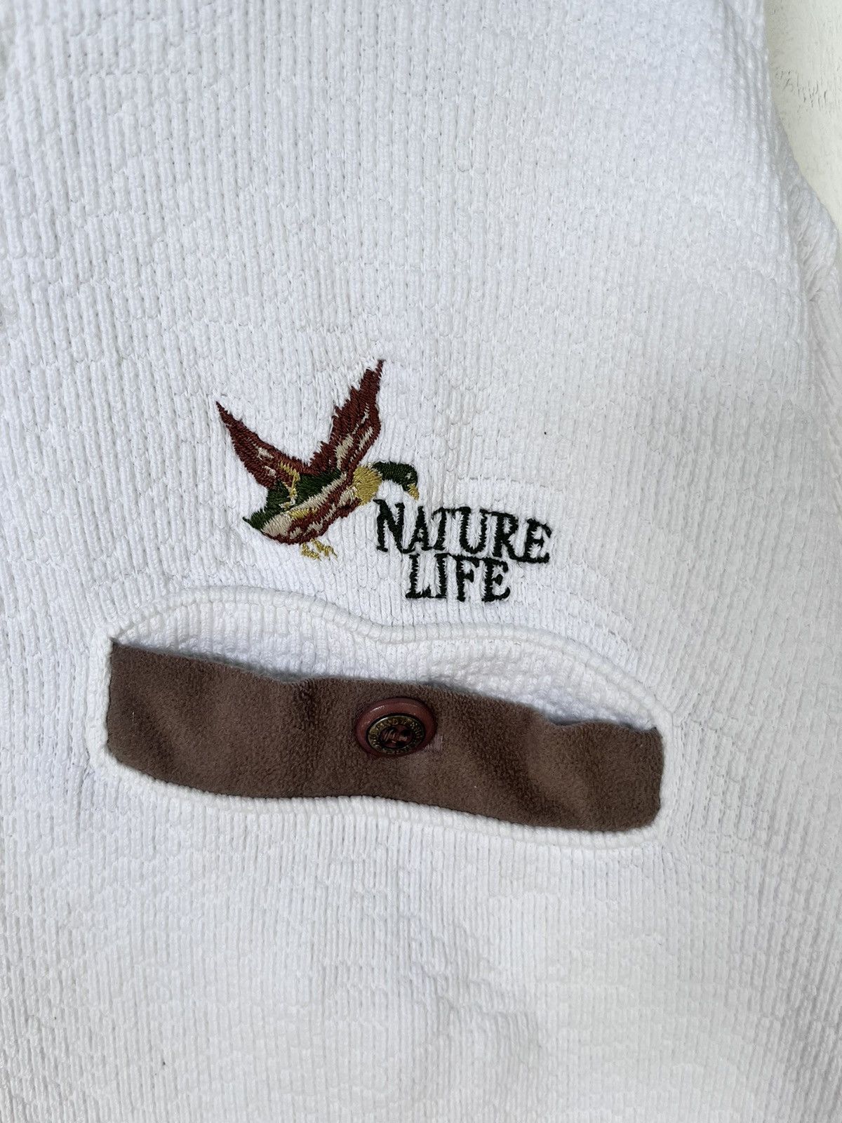 Habitat Vintage Nature Life Half Button Sweatshirt Size US M / EU 48-50 / 2 - 3 Thumbnail