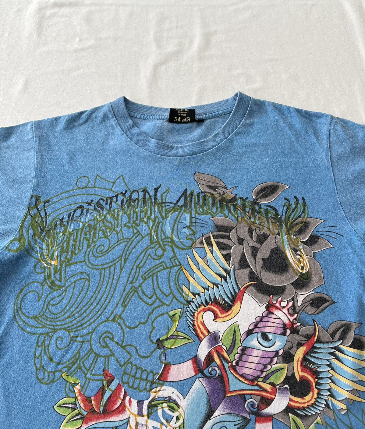 Christian Audigier Christian Audigier Streetwear Blue Tee (Ed Hardy) Size US M / EU 48-50 / 2 - 4 Thumbnail