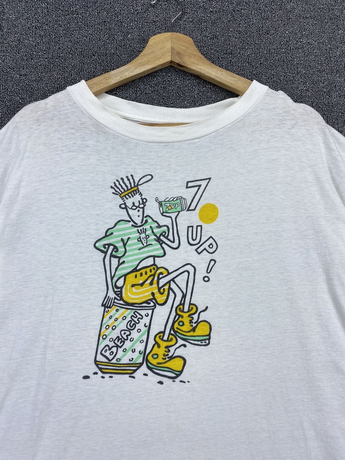 Coca Cola ‼️ SALES ‼️ Vintage 90s Fido Dido 7UP Beach Tees T Shirts Size US L / EU 52-54 / 3 - 5 Thumbnail