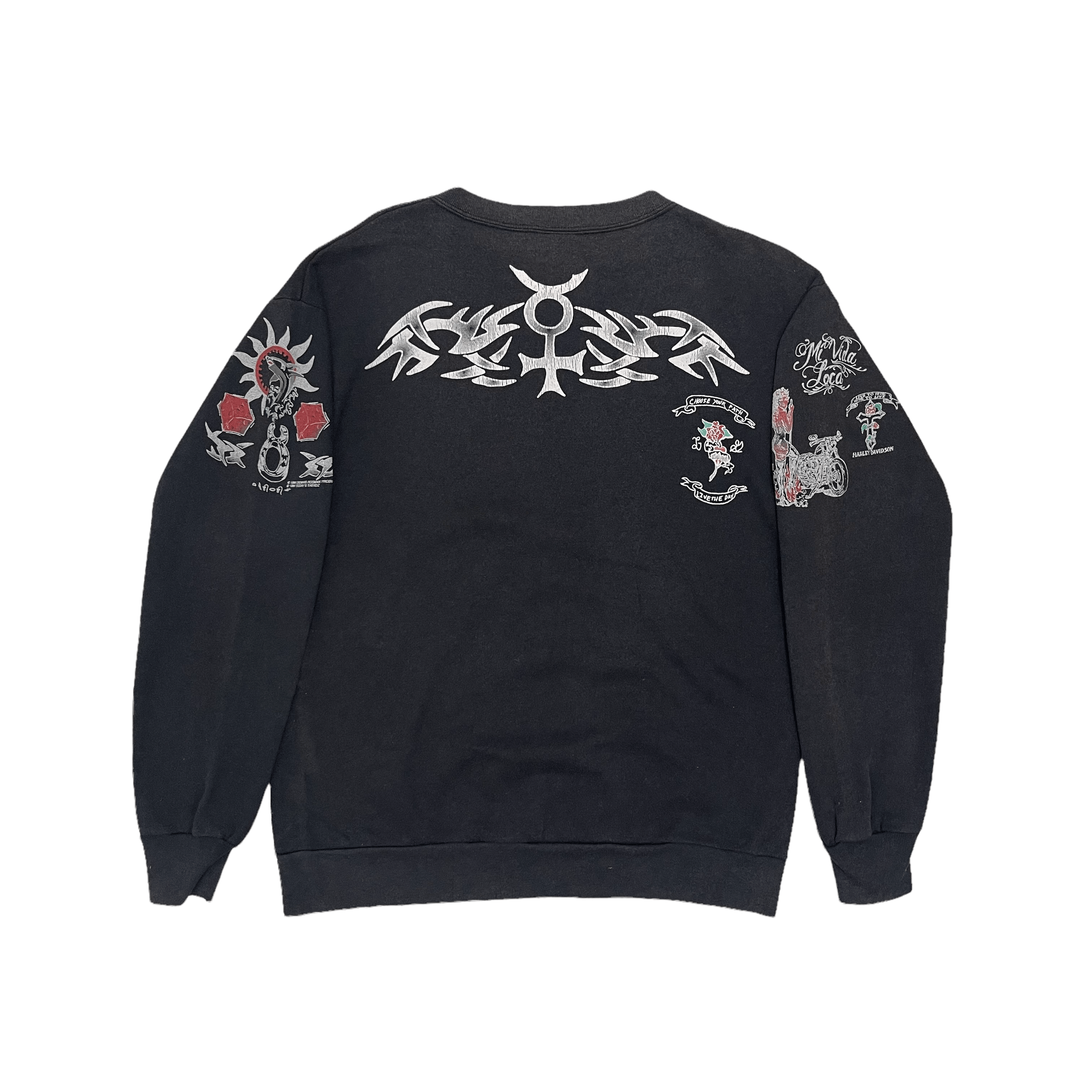 Harley Davidson × Vintage Vintage Dennis Rodman Harley Davidson 1994s Sweatshirt Size US M / EU 48-50 / 2 - 1 Thumbnail