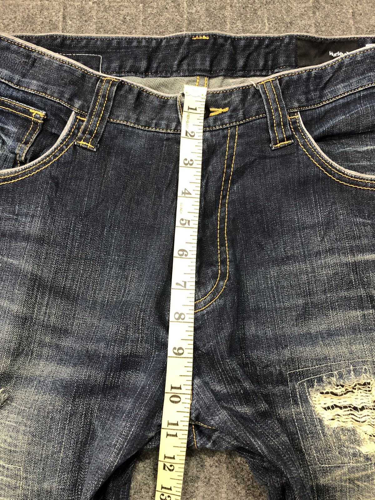 Hurley × Vintage Hurley Distressed Indigo Denim Jeans Unisex Wear Size 34 Size US 34 / EU 50 - 11 Thumbnail