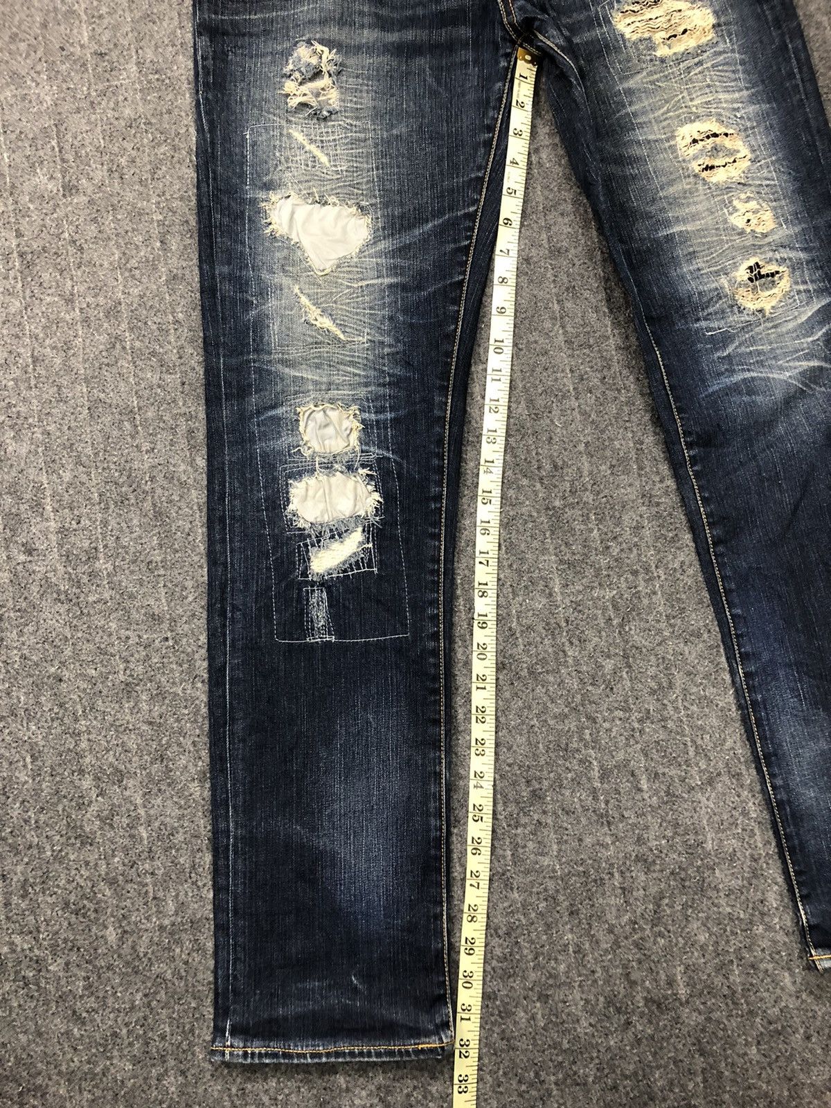 Hurley × Vintage Hurley Distressed Indigo Denim Jeans Unisex Wear Size 34 Size US 34 / EU 50 - 10 Thumbnail