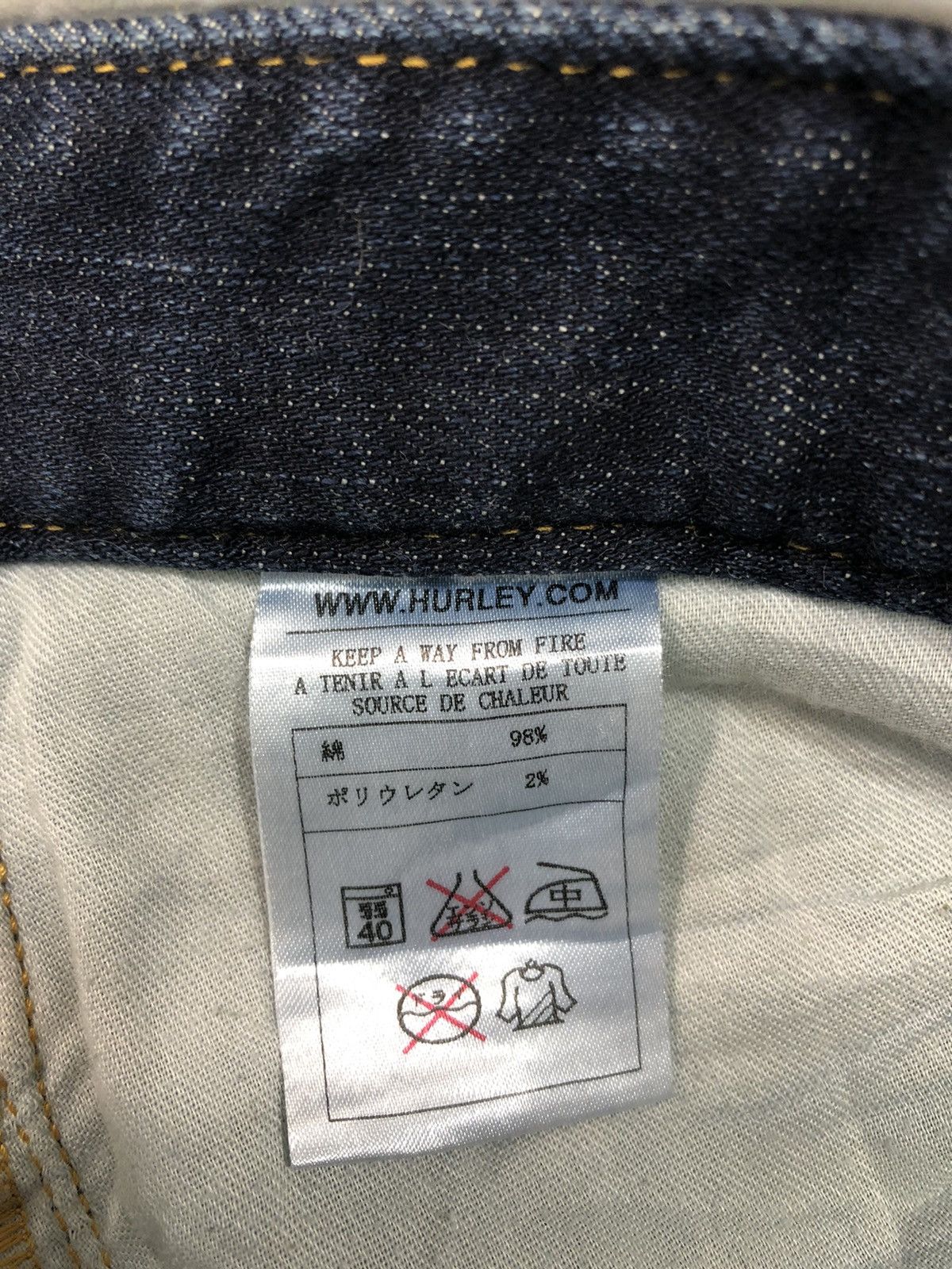 Hurley × Vintage Hurley Distressed Indigo Denim Jeans Unisex Wear Size 34 Size US 34 / EU 50 - 6 Thumbnail