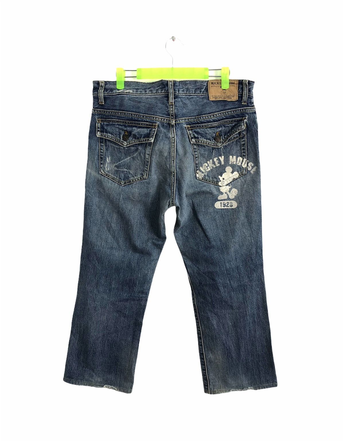 Mickey Mouse × Vintage Mickey Mouse Natural Leader Big Printed Spell Out Patchwork Size US 34 / EU 50 - 2 Thumbnail