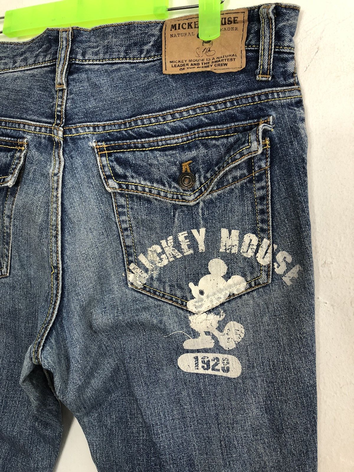 Mickey Mouse × Vintage Mickey Mouse Natural Leader Big Printed Spell Out Patchwork Size US 34 / EU 50 - 6 Thumbnail