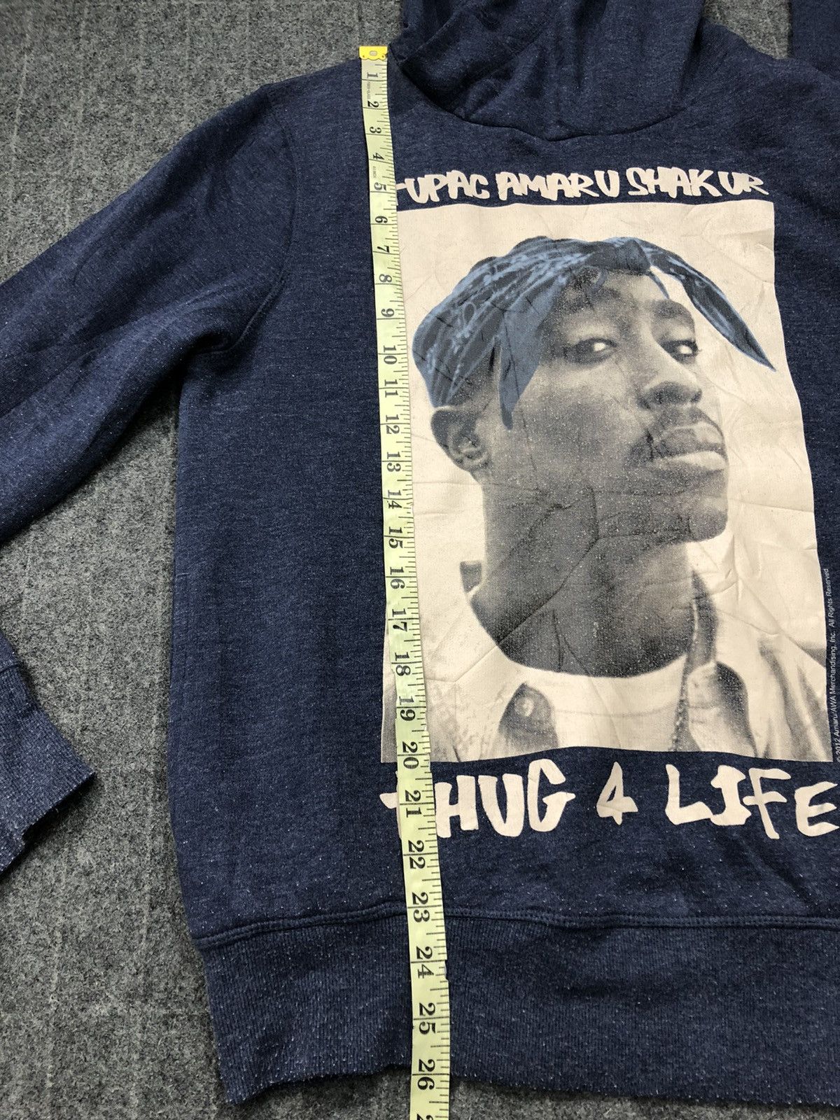 Rap Tees Tupac Amaru Shakur Hoodie Sweatshirt Sweater Big Logo Size US S / EU 44-46 / 1 - 7 Thumbnail