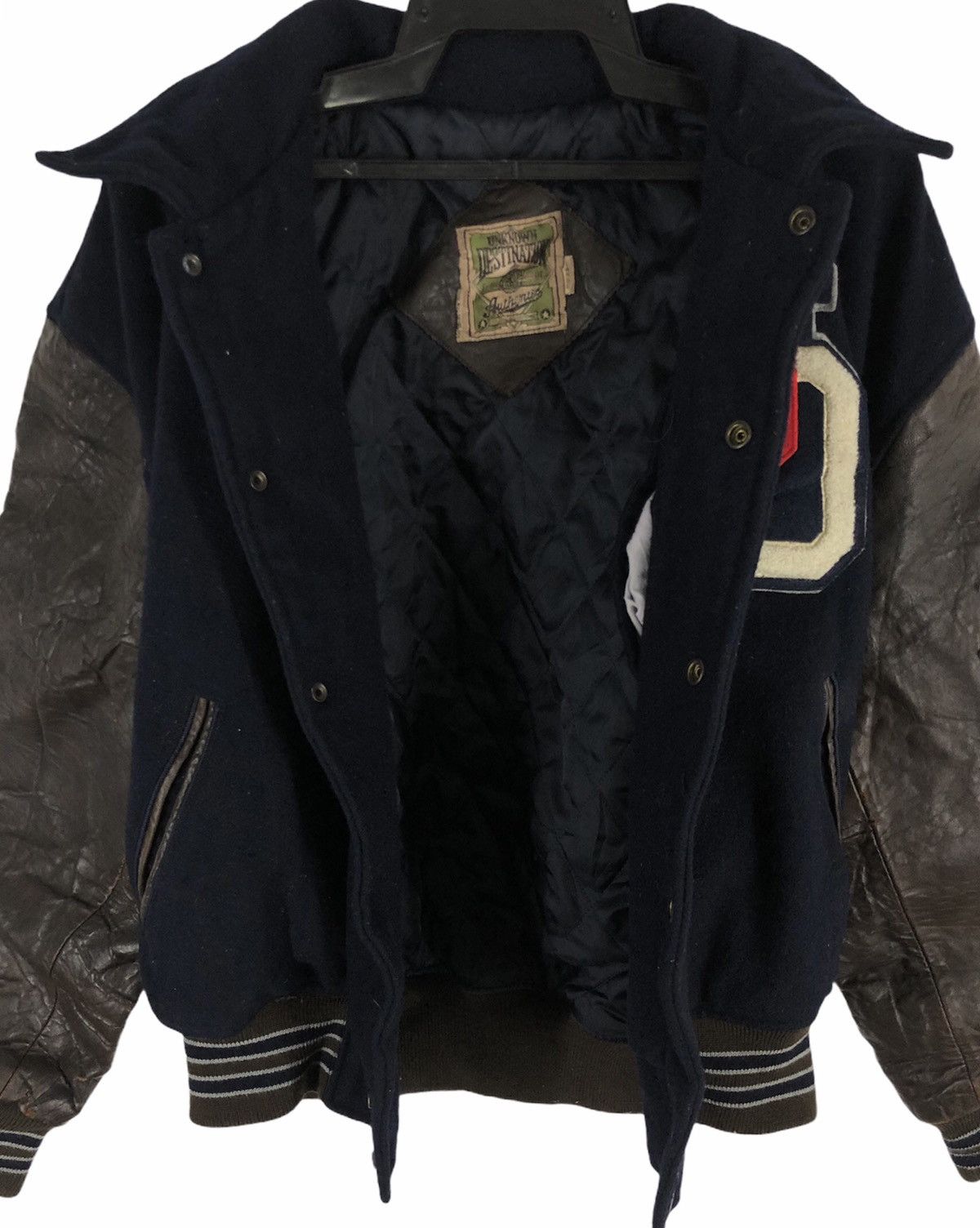Other Rare unknown destination 90s varsity jacket spel out cw21 Size US L / EU 52-54 / 3 - 8 Thumbnail