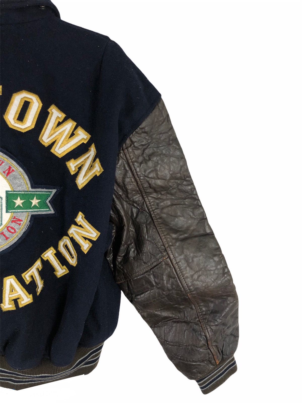 Other Rare unknown destination 90s varsity jacket spel out cw21 Size US L / EU 52-54 / 3 - 4 Thumbnail