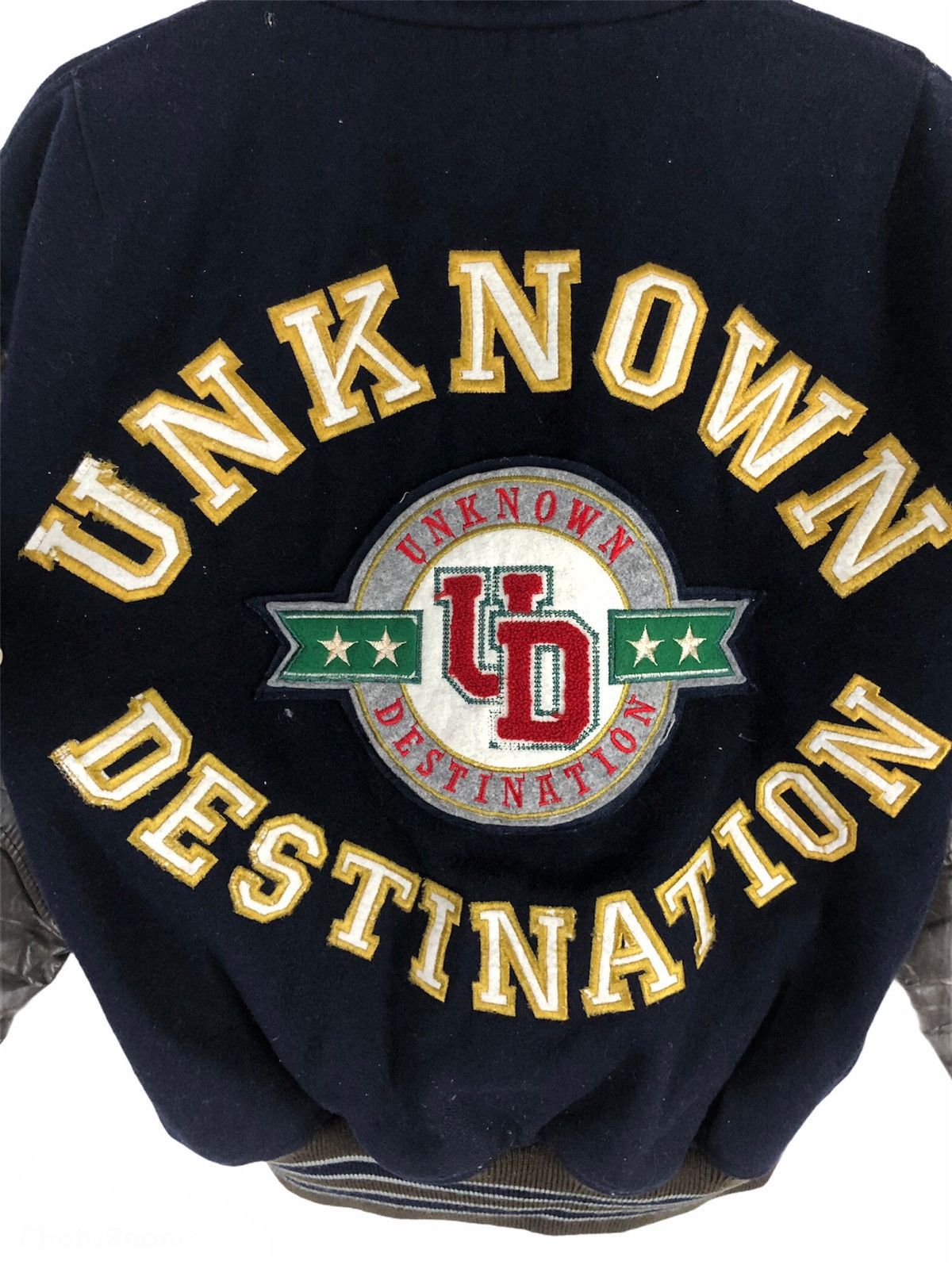 Other Rare unknown destination 90s varsity jacket spel out cw21 Size US L / EU 52-54 / 3 - 3 Thumbnail