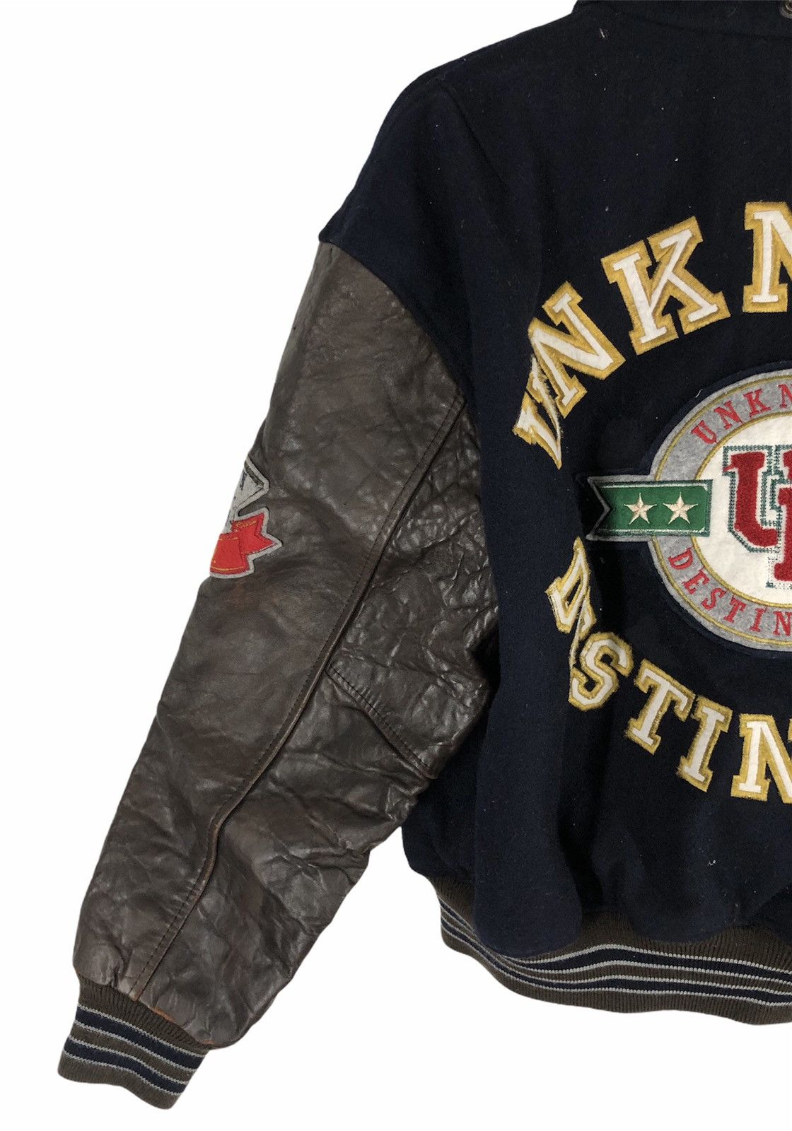 Other Rare unknown destination 90s varsity jacket spel out cw21 Size US L / EU 52-54 / 3 - 5 Thumbnail