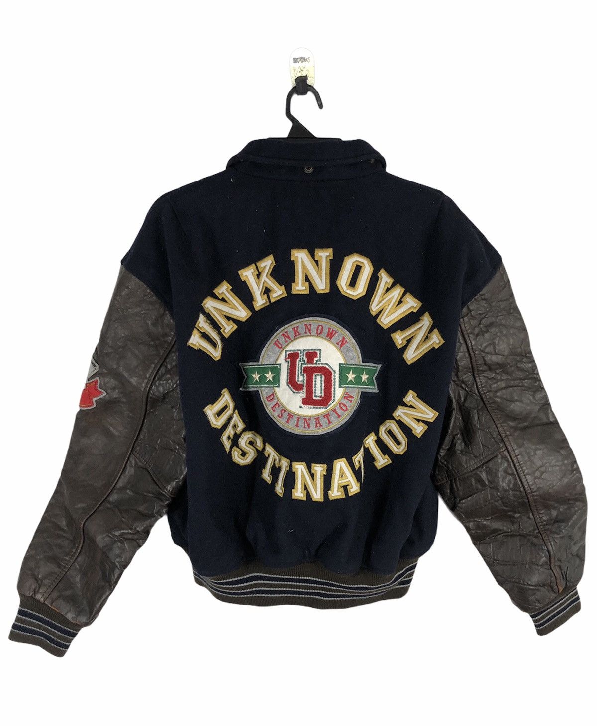 90'S NO FEAR Denim Varsity Jacket Men's XL Size Vintage /eaa498351