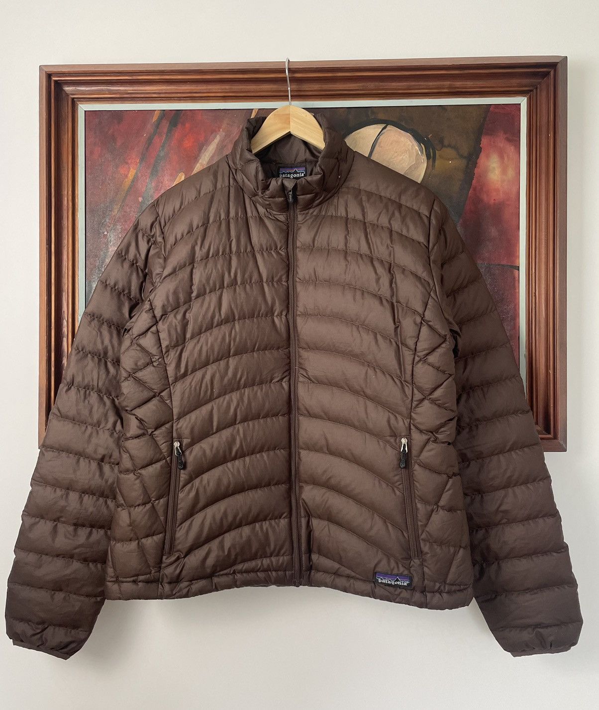 Patagonia Vintage Puffer Down Jacket Woman Rare Brown Hype