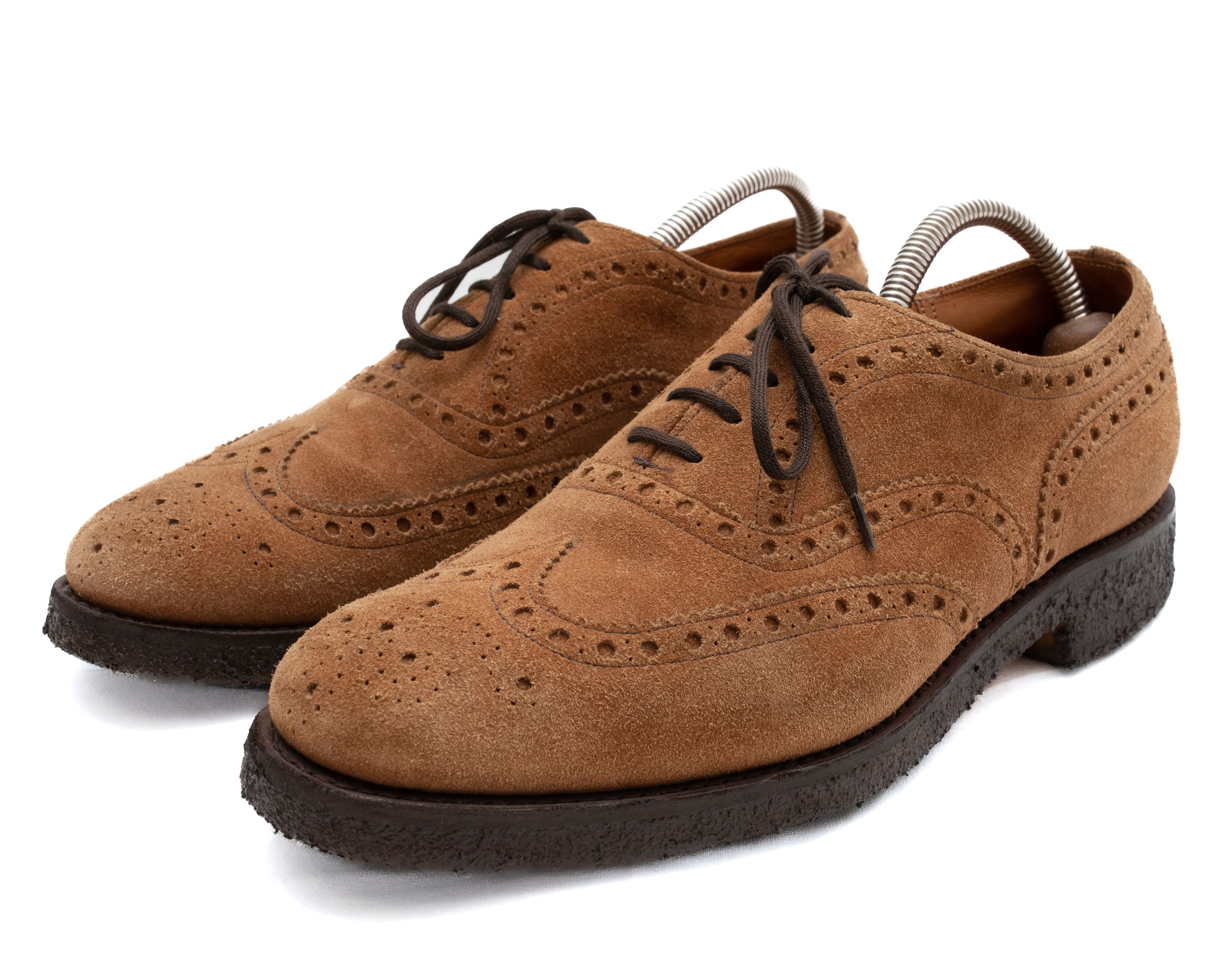 Churchs Fairfield Brown Suede Leather Wingtips Size 6.5G 中古チャーチ販売 | 中古高級革靴通販ラスタイルシューズショップ main image 4