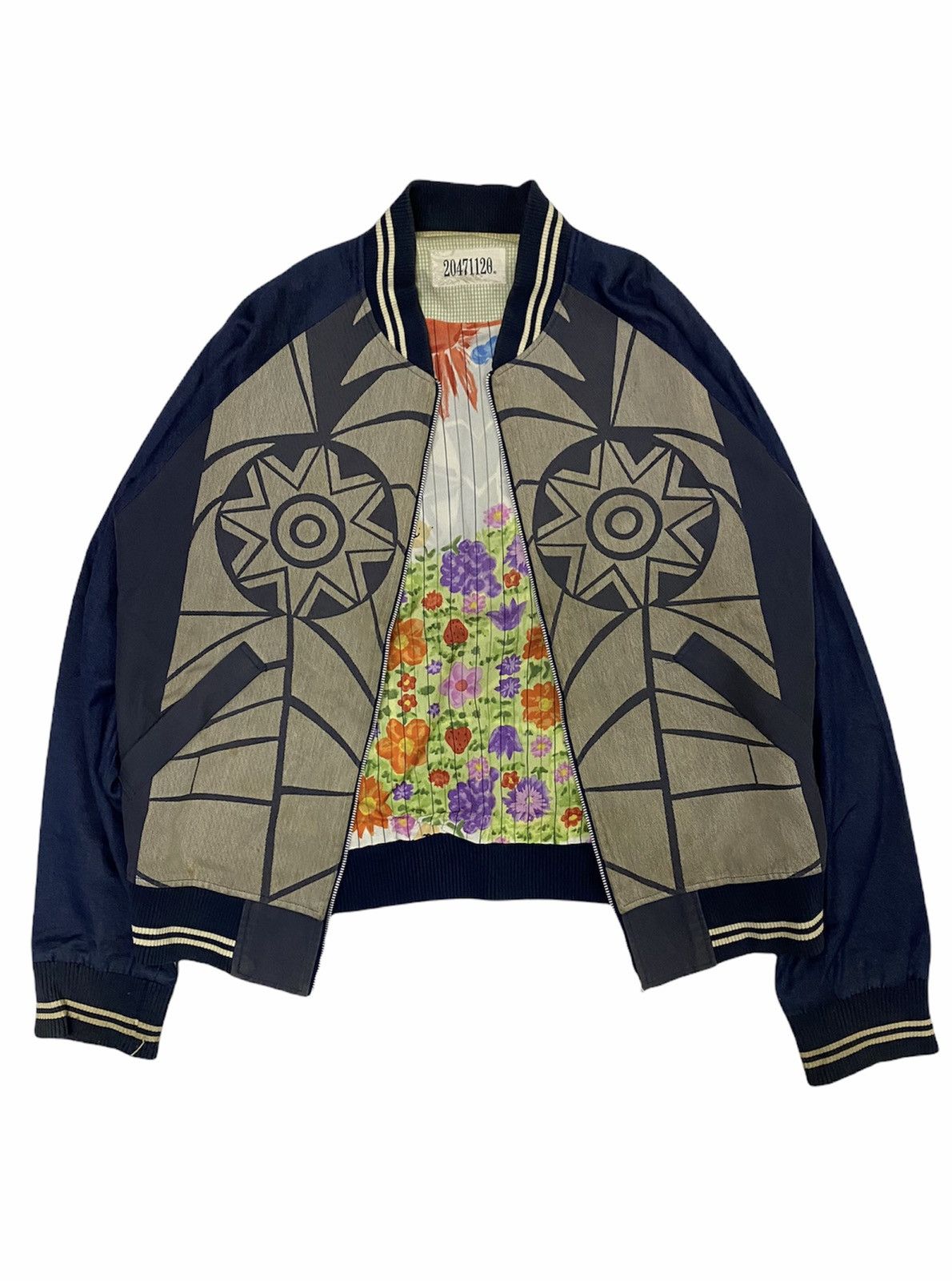 20471120 SS99 20471120 Secret Flower Garden bomber jacket Size US M / EU 48-50 / 2 - 1 Thumbnail