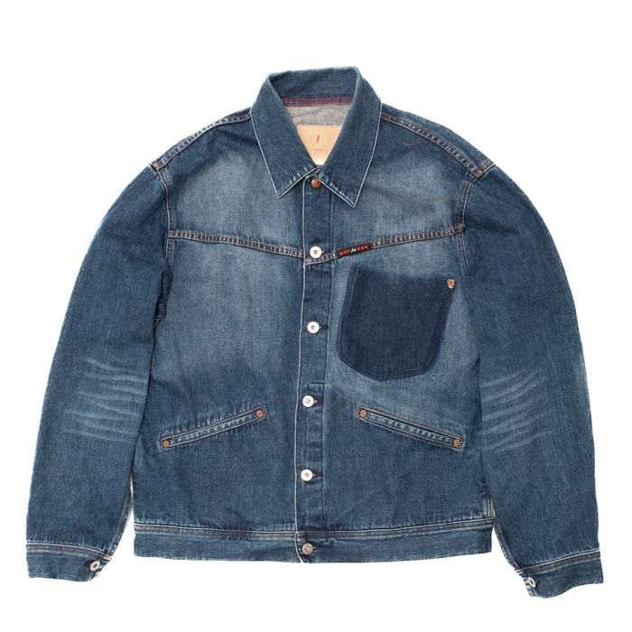 Japanese Brand PAUL SMITH RED EAR Denim Trucker Jacket | Grailed