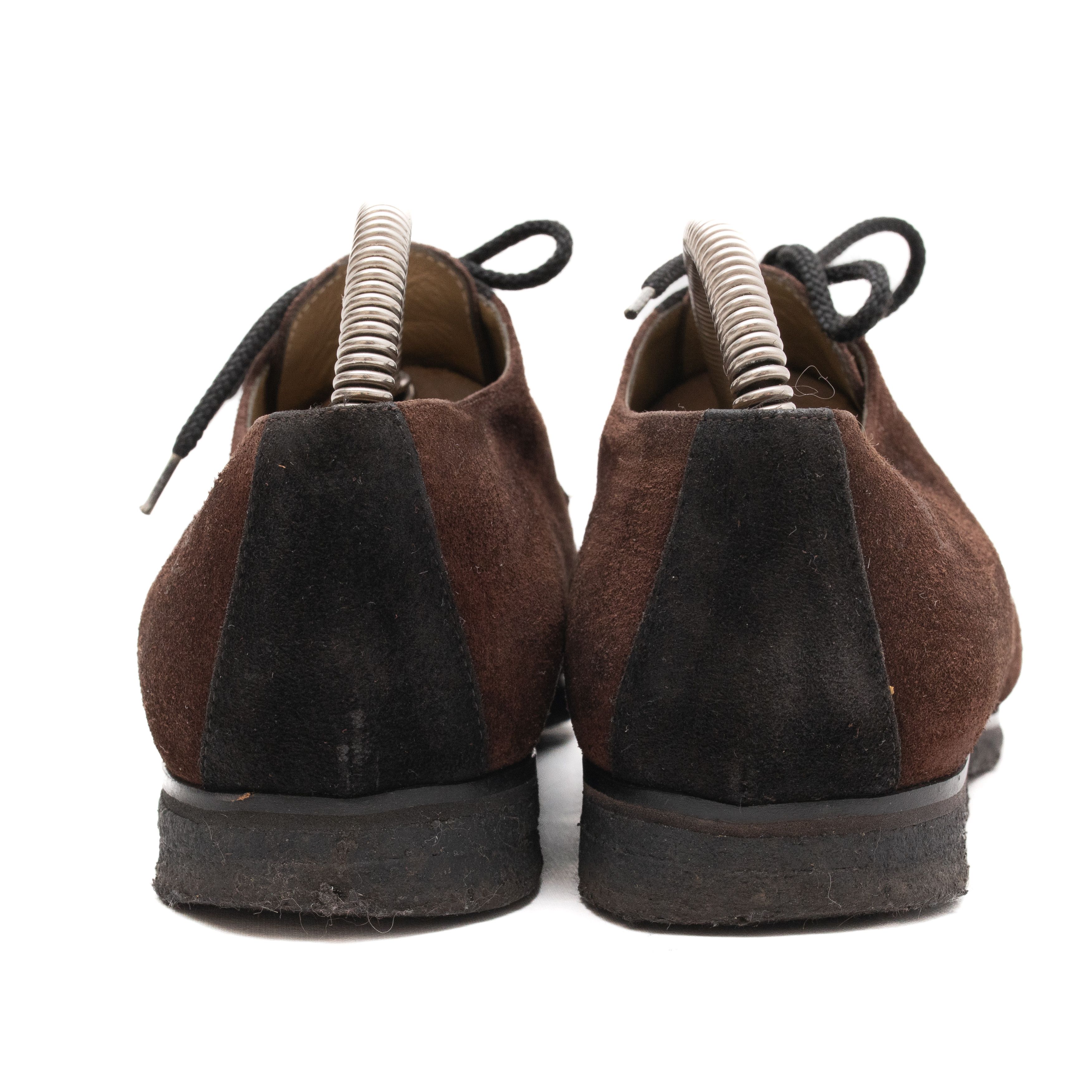 Yves Saint Laurent YVES SAINT LAURENT Suede Toe Cap Crepe Soles Oxfords Size US 7.5 / IT 37.5 - 5 Thumbnail