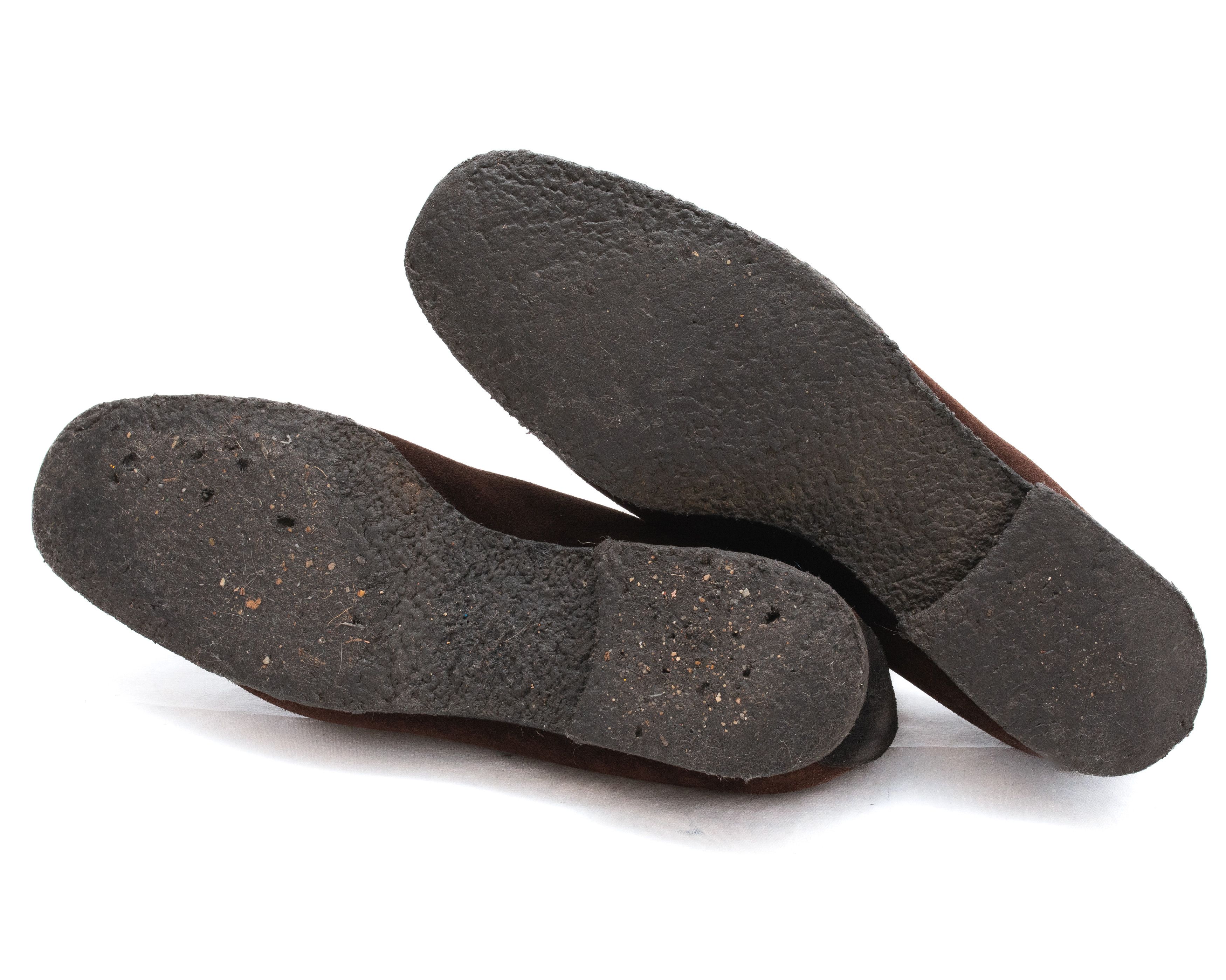 Yves Saint Laurent YVES SAINT LAURENT Suede Toe Cap Crepe Soles Oxfords Size US 7.5 / IT 37.5 - 7 Thumbnail