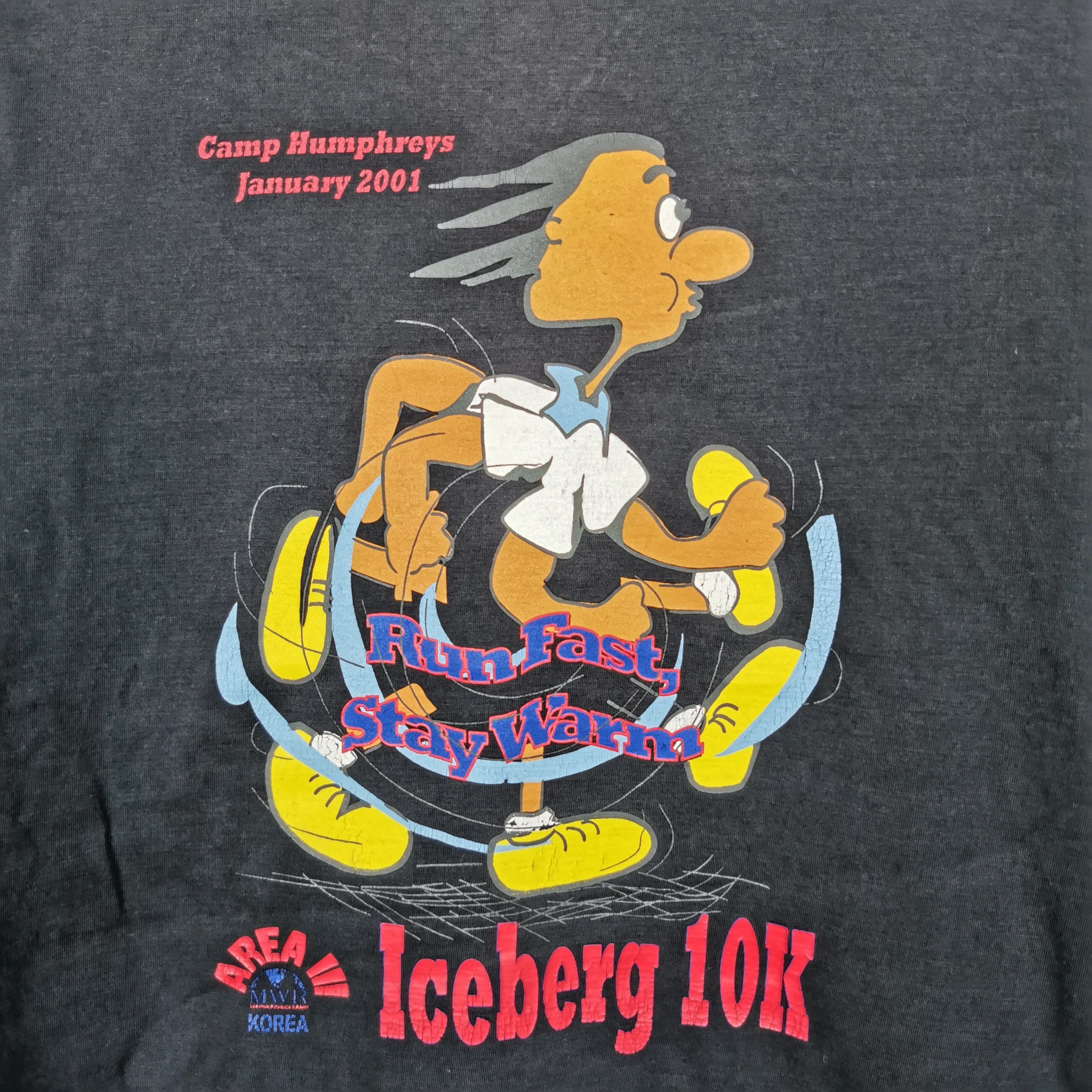 Vintage Vintage Iceberg 10k Camp Humphreys Running T Shirt Tees Size US L / EU 52-54 / 3 - 3 Thumbnail